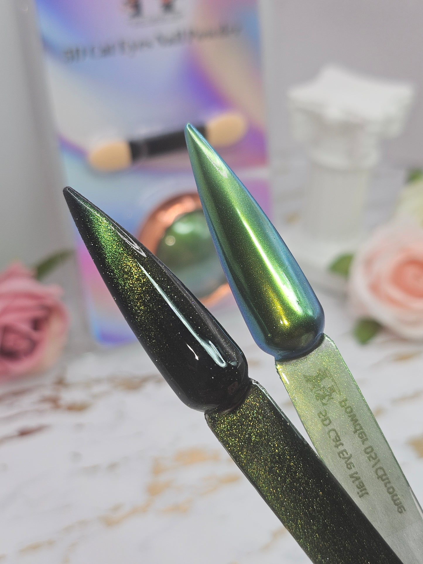 5D Cat Eye Nail Powder + Chrome 05