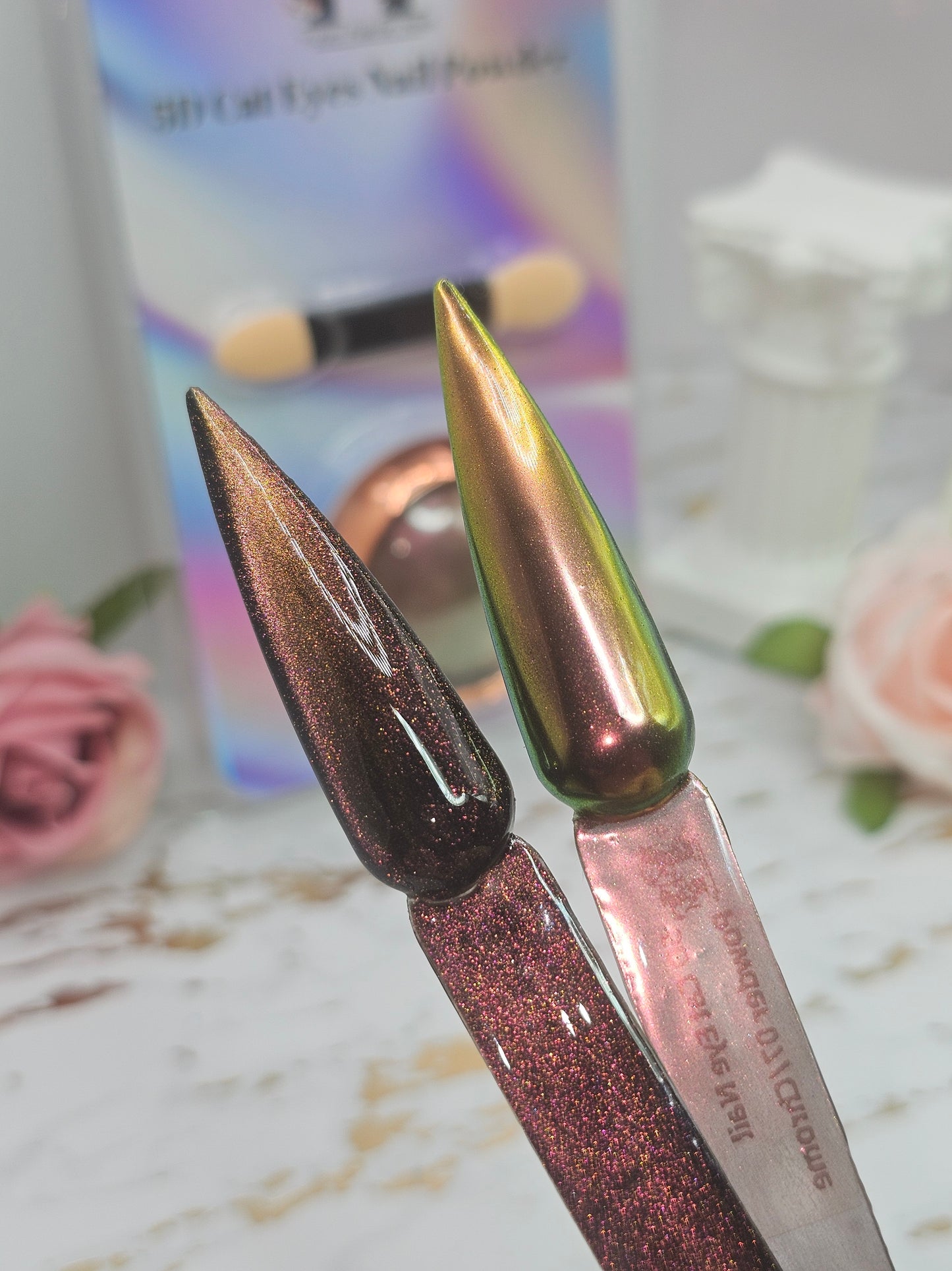 5D Cat Eye Nail Powder + Chrome 07