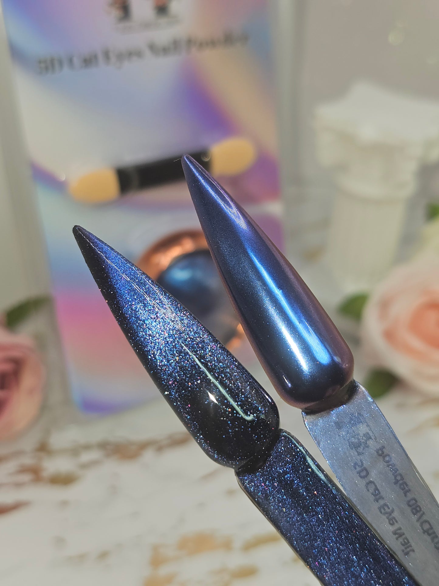 5D Cat Eye Nail Powder + Chrome 08