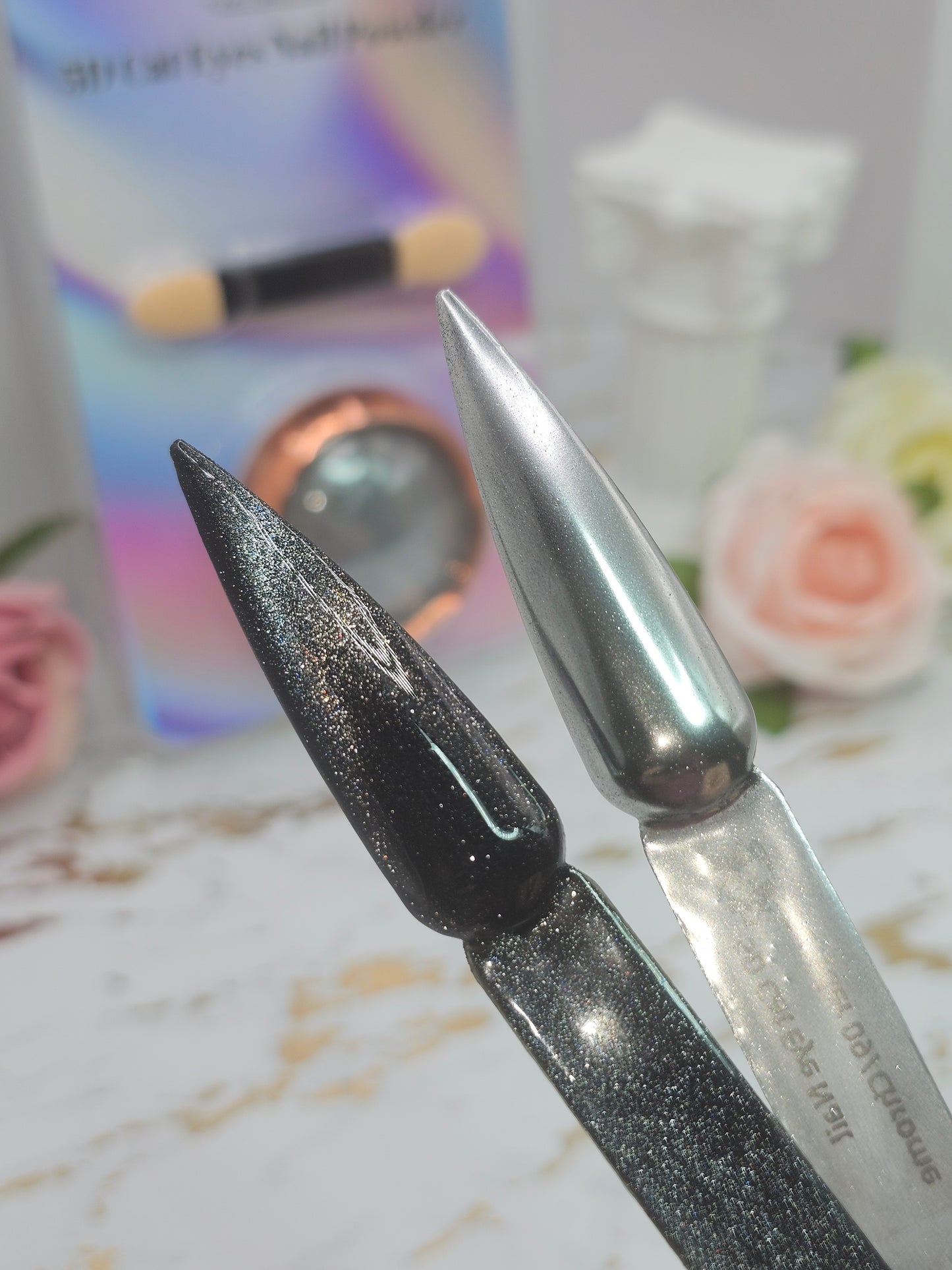 5D Cat Eye Nail Powder + Chrome 09