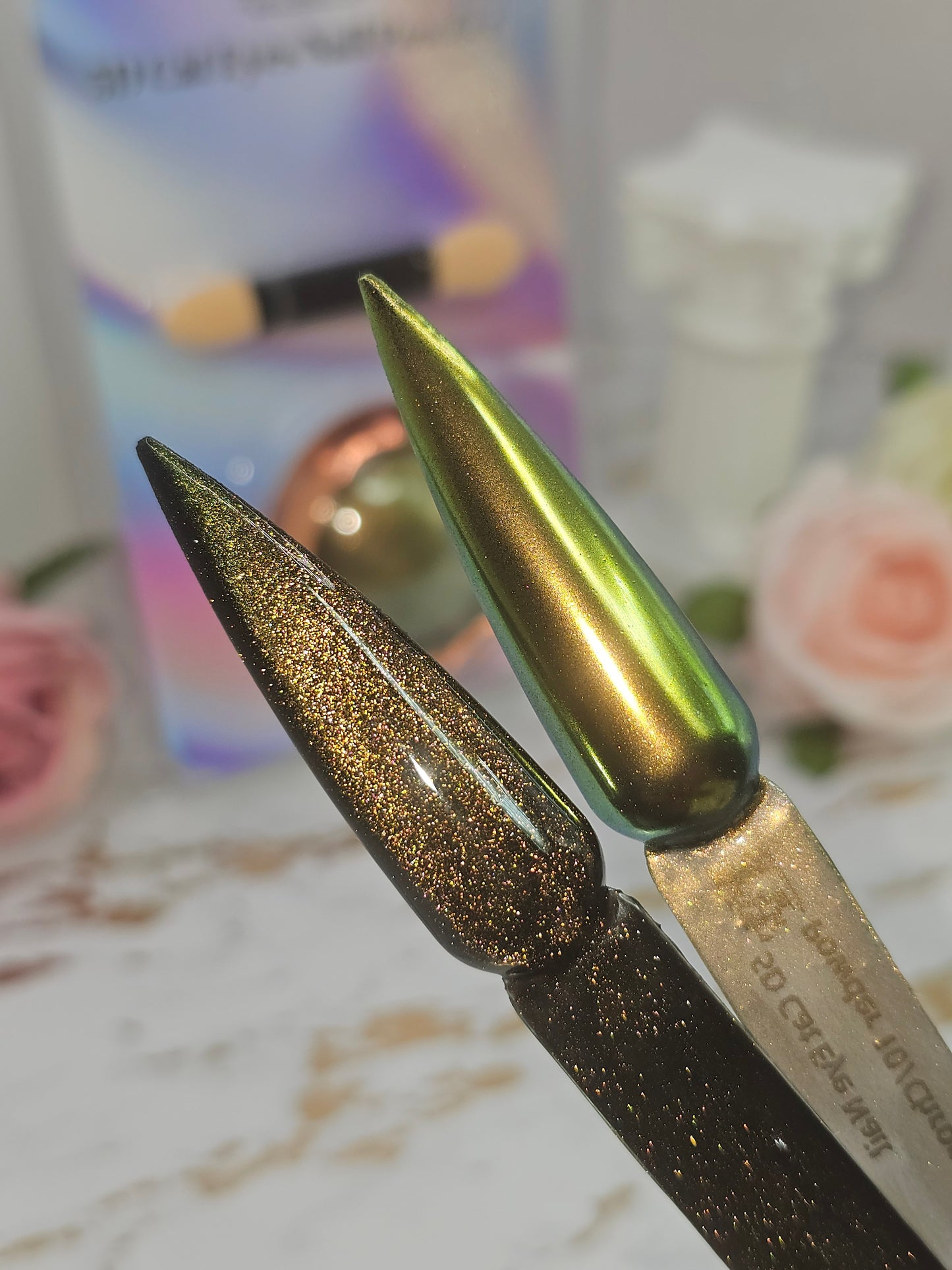 5D Cat Eye Nail Powder + Chrome 10