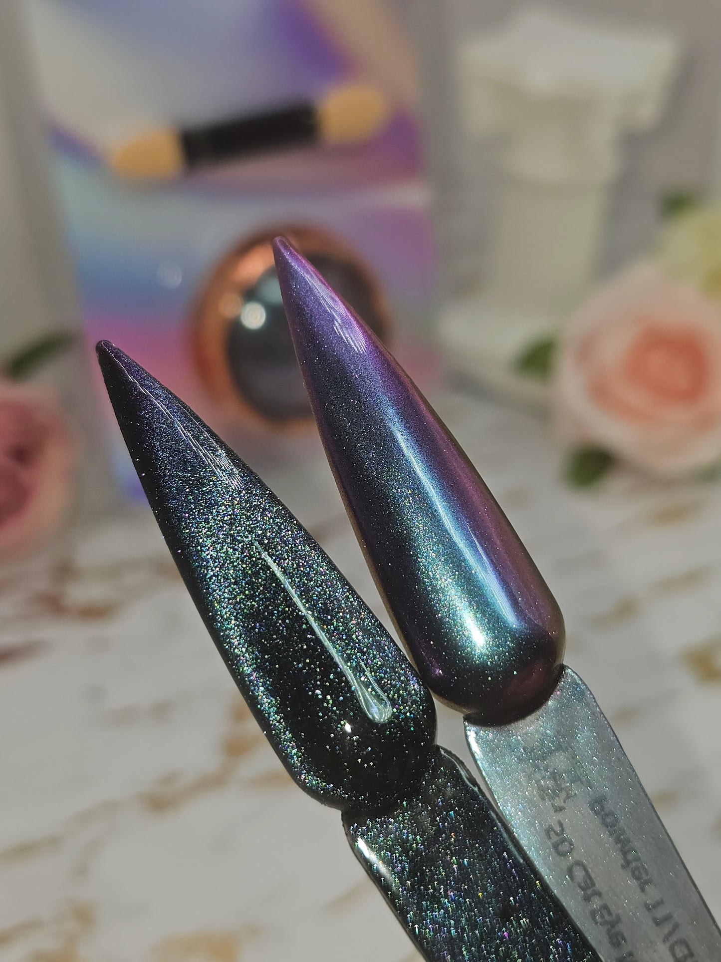 5D Cat Eye Nail Powder + Chrome 11