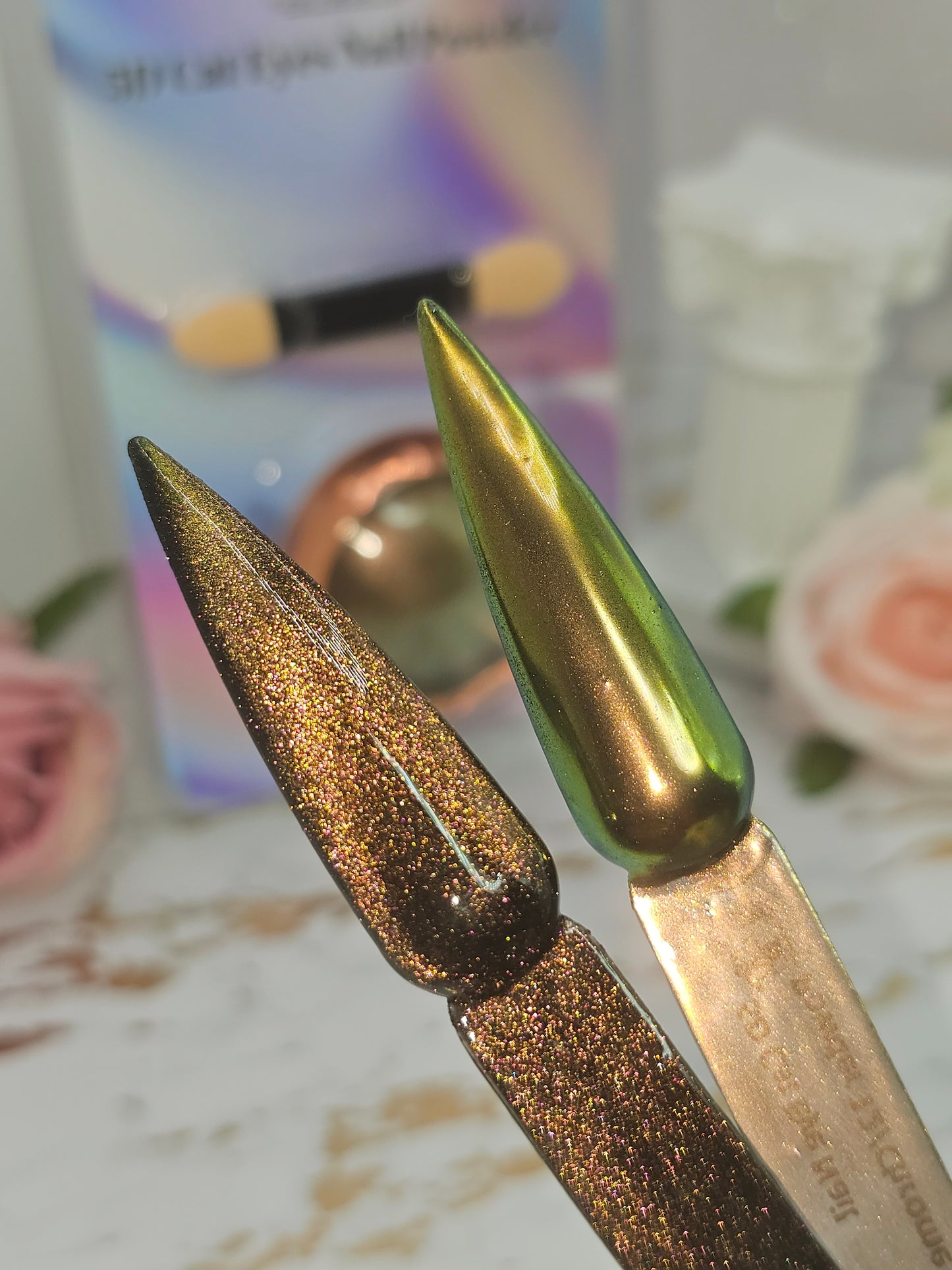 5D Cat Eye Nail Powder + Chrome 12