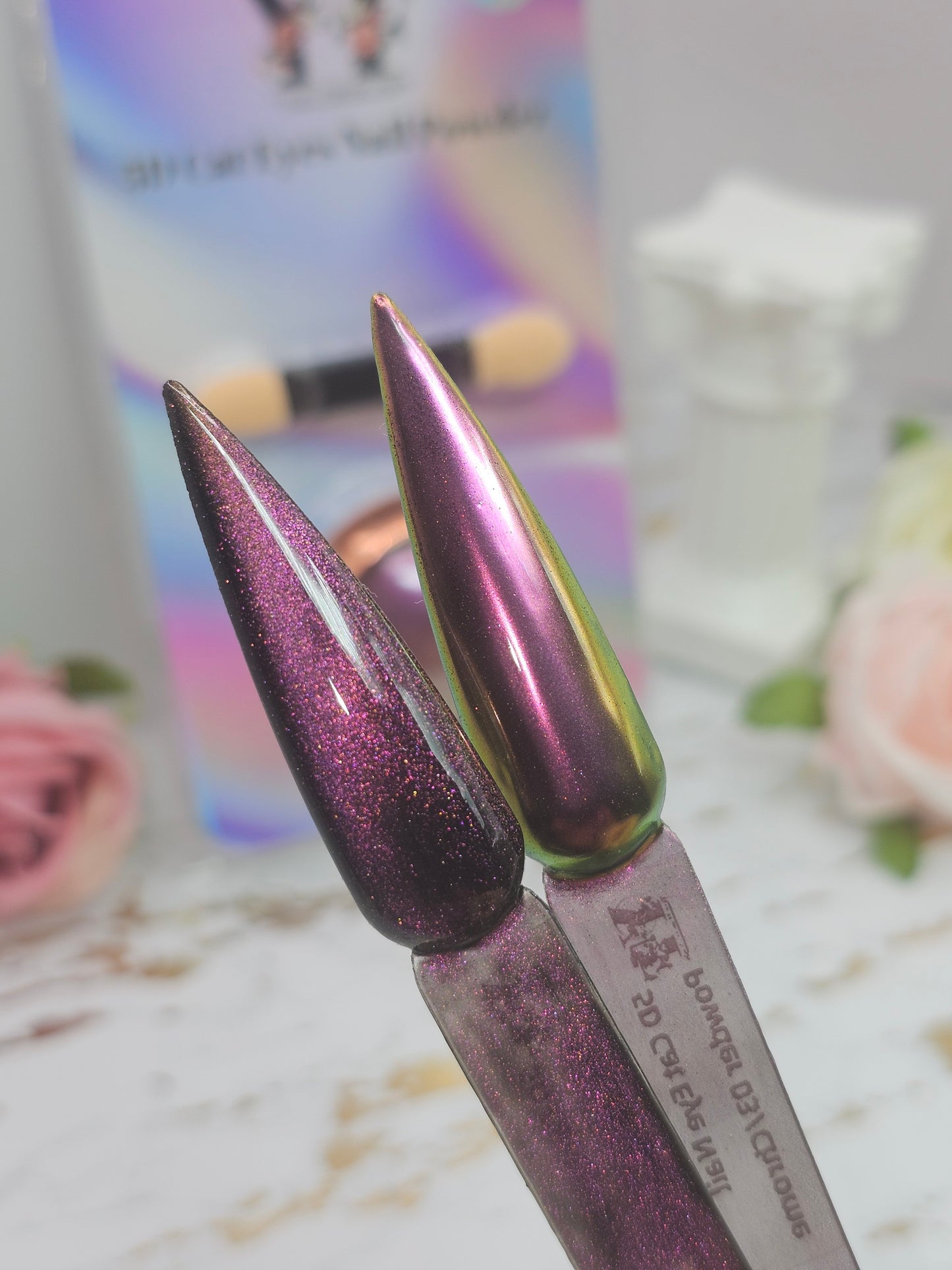 5D Cat Eye Nail Powder + Chrome 03