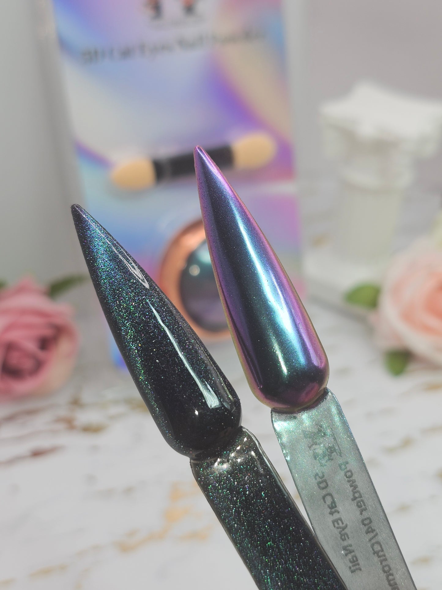 5D Cat Eye Nail Powder + Chrome 04