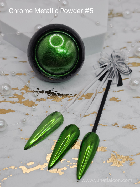Chrome Metallic Powder Green #5