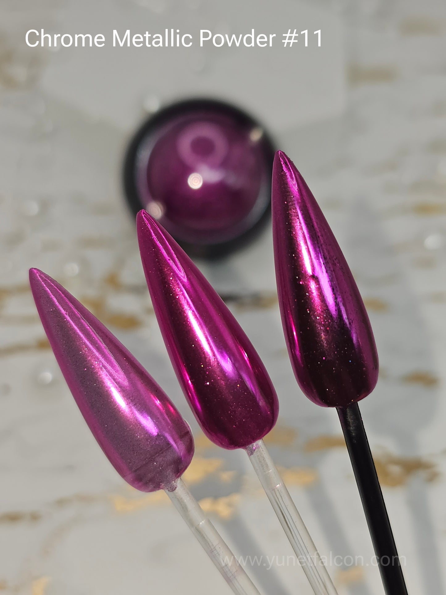 Chrome Metallic Powder Hot Pink #11