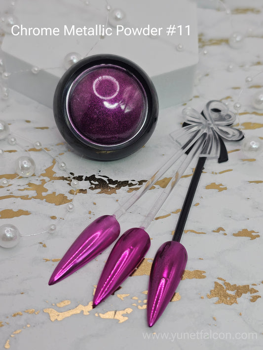 Chrome Metallic Powder Hot Pink #11