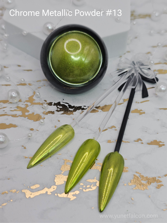 Chrome Metallic Powder Light Green #13