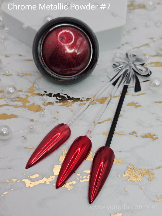 Chrome Metallic Powder Red #7