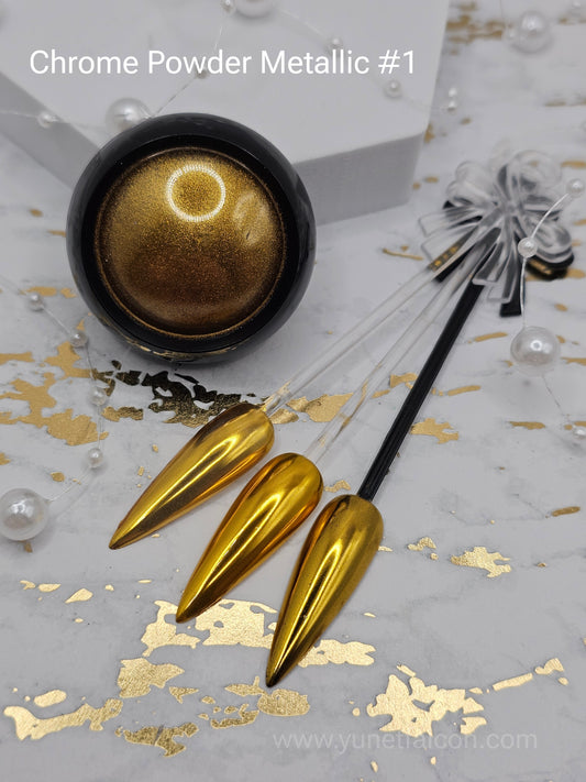 Chrome Powder Metallic Gold 01
