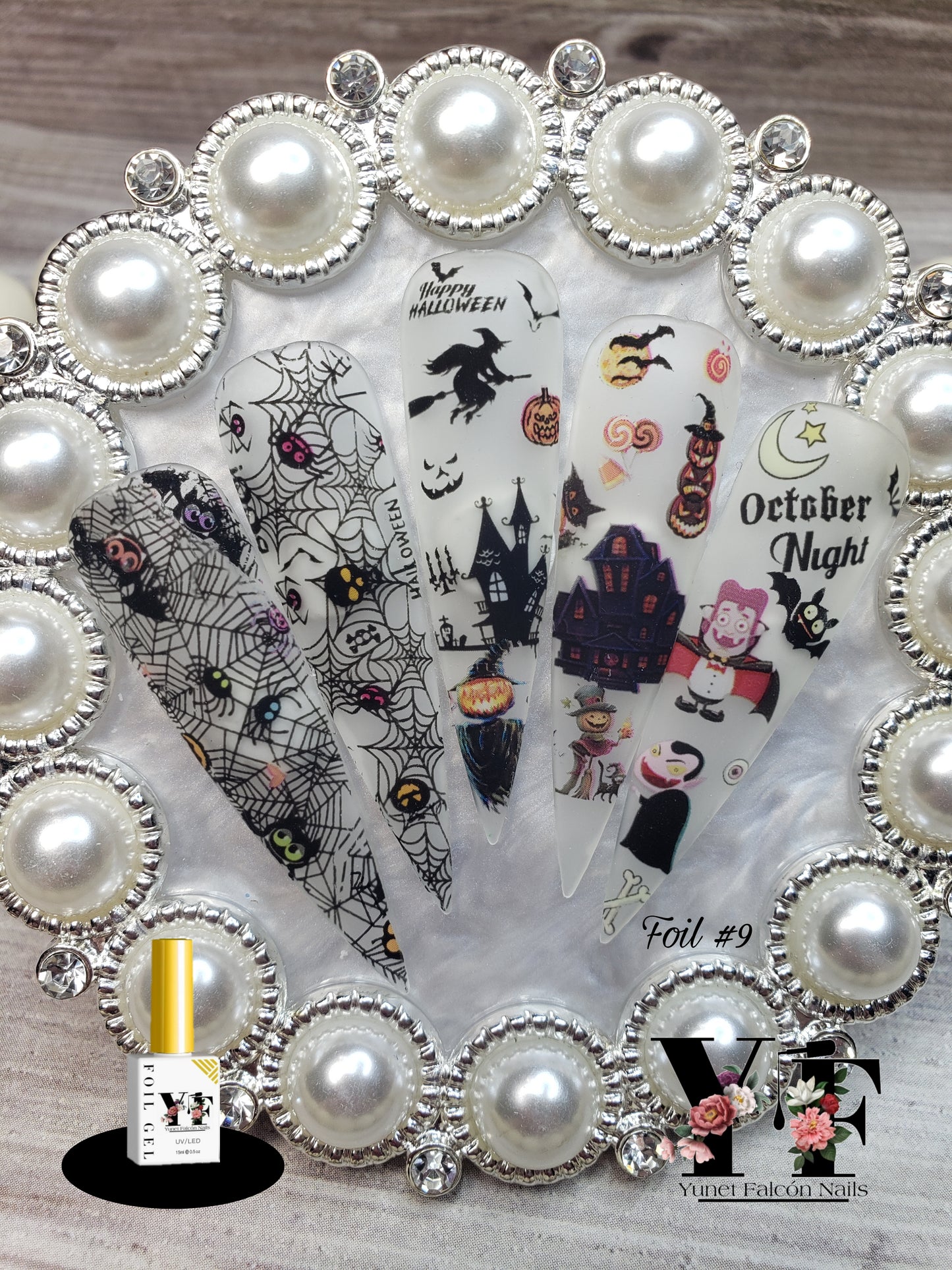 Foil Nail Art #9 Halloween