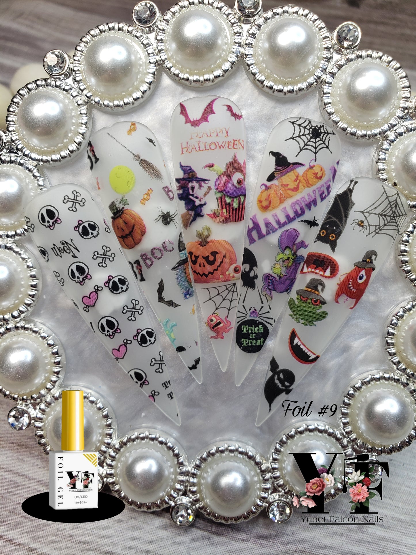 Foil Nail Art #9 Halloween