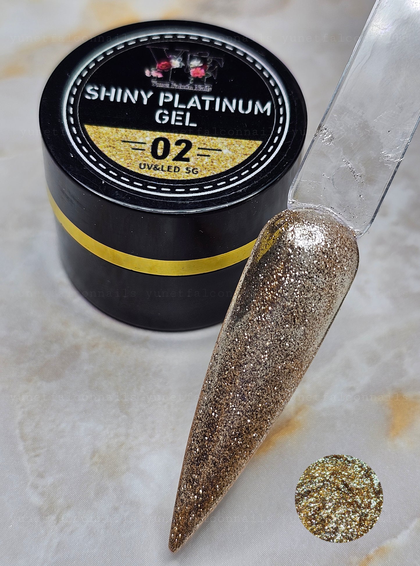 Shiny Platinium Gel / Gold #2