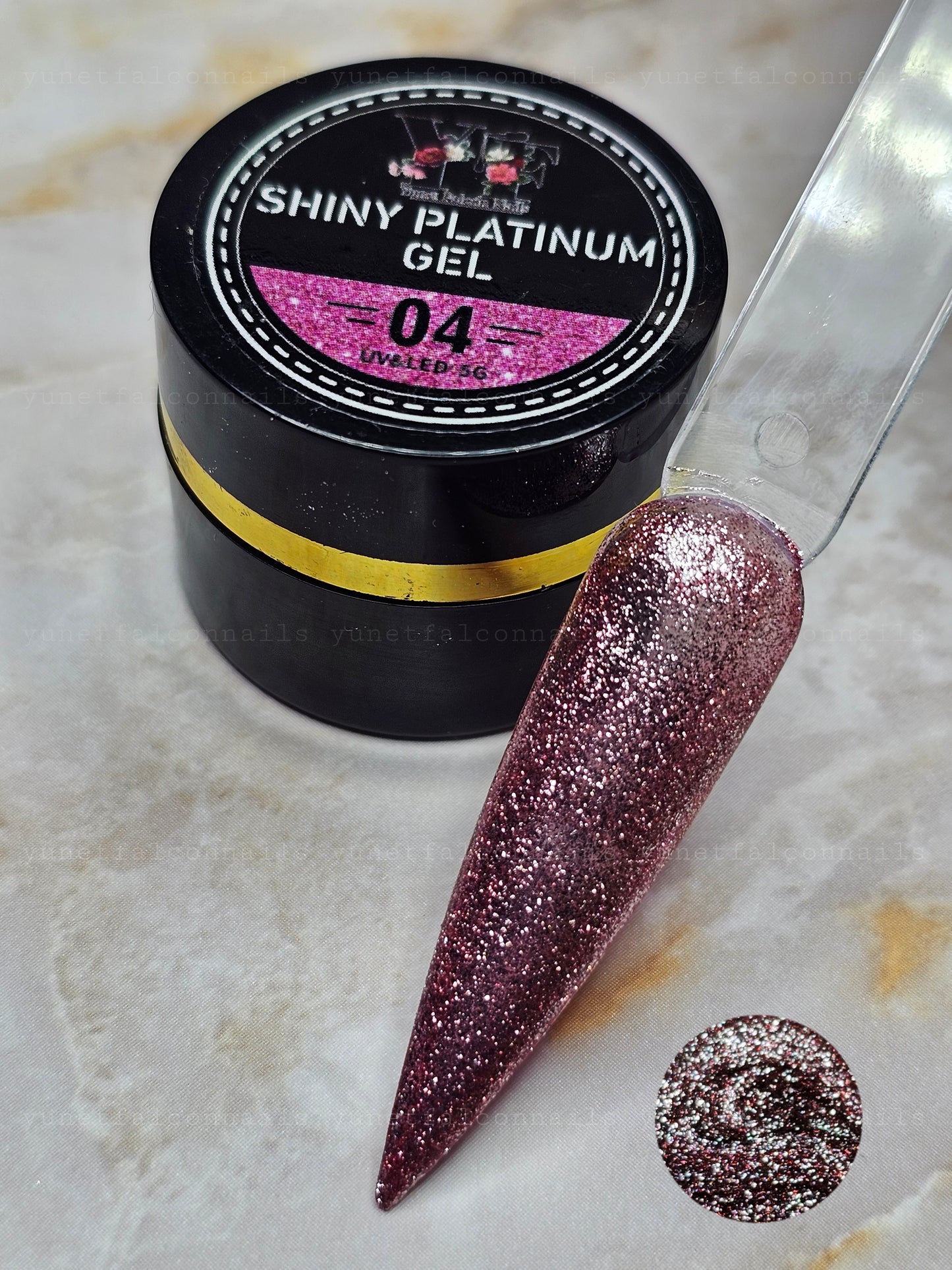 Shiny Platinium Gel/ Pink #4