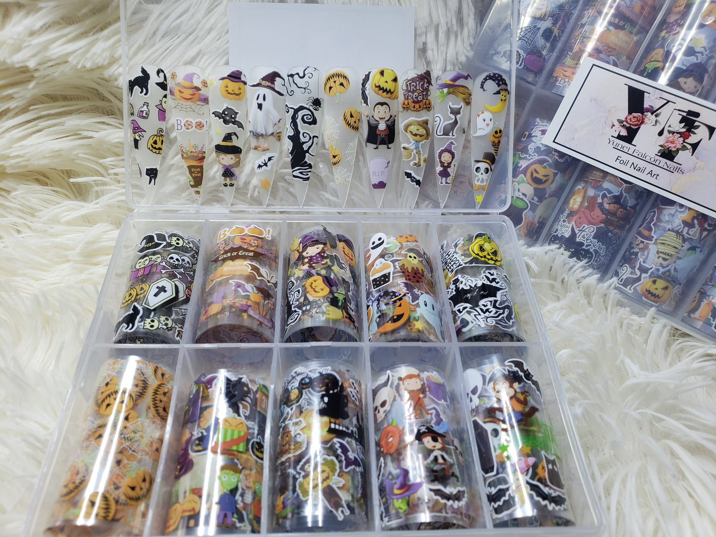 Foil Nail Art #8 Halloween