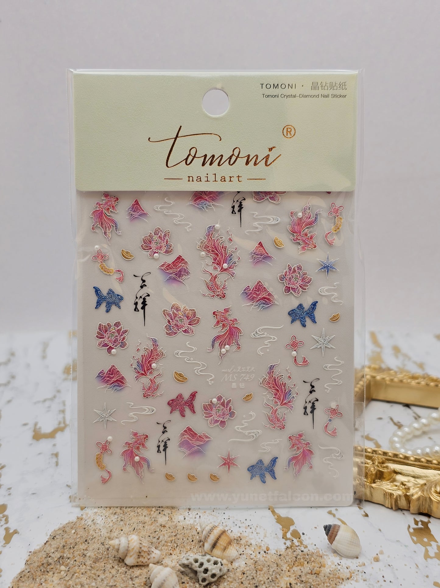 Tomoni Stickers Nail Summer