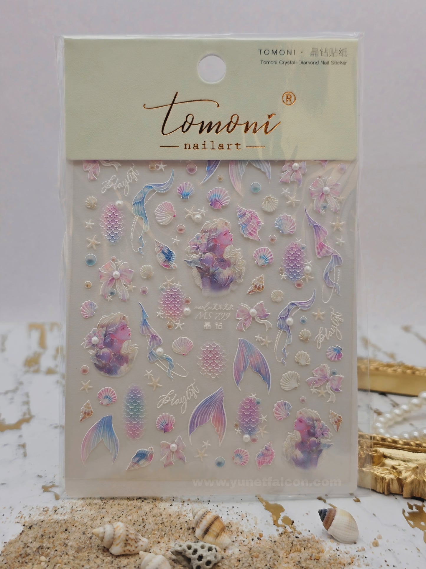 Tomoni Stickers Nail Summer