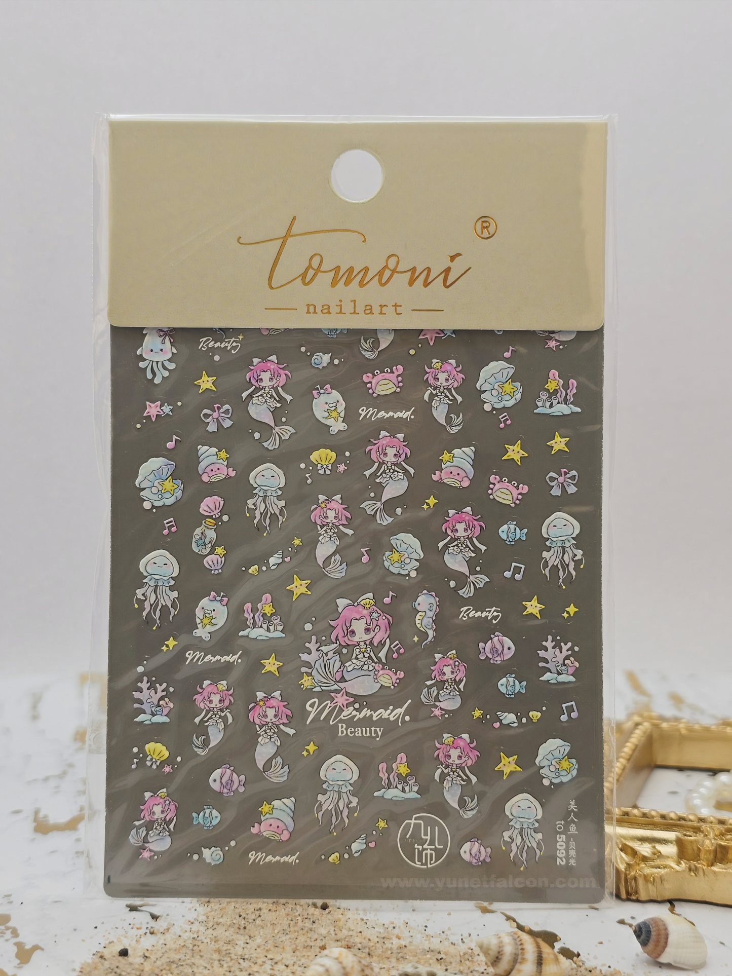Tomoni Stickers Nail Summer