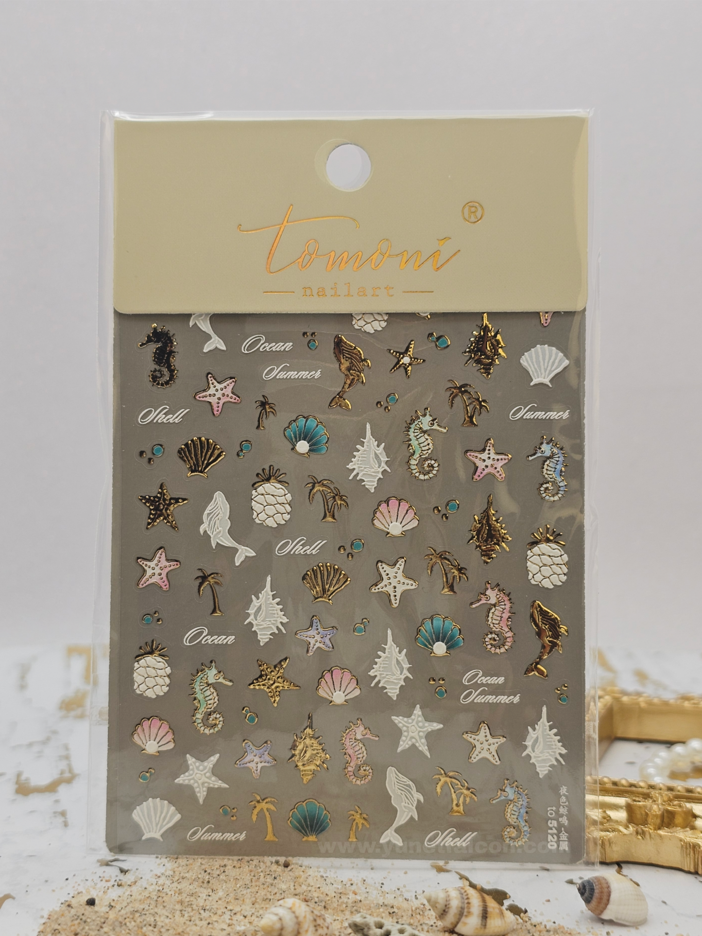 Tomoni Stickers Nail Summer