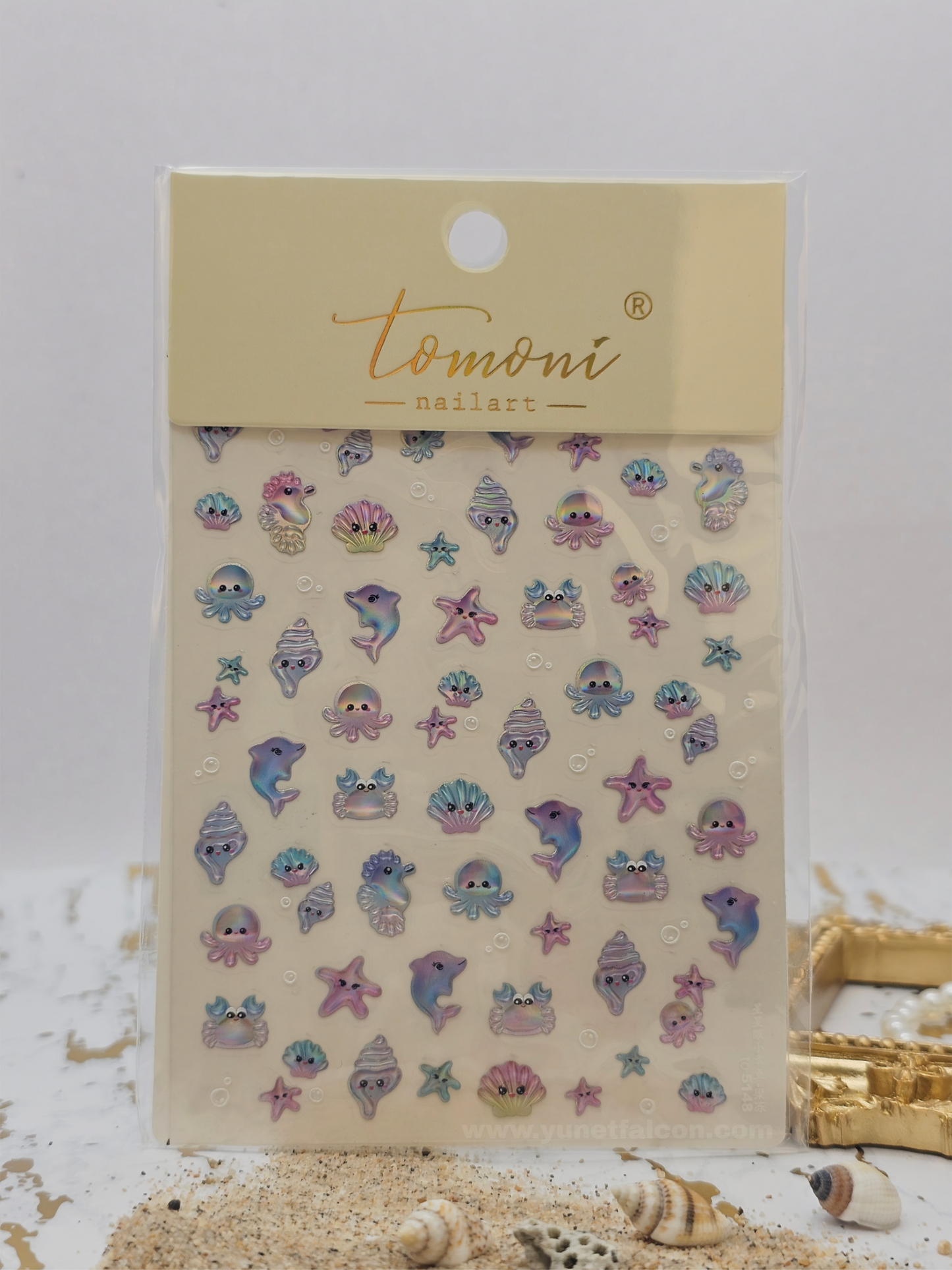 Tomoni Stickers Nail Summer