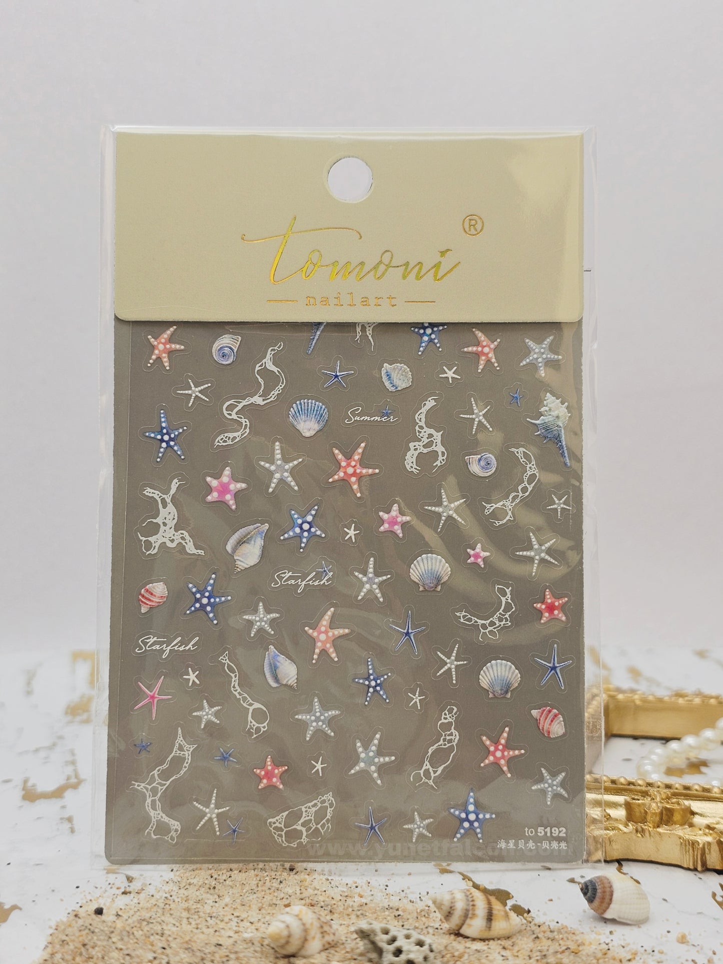 Tomoni Stickers Nail Summer