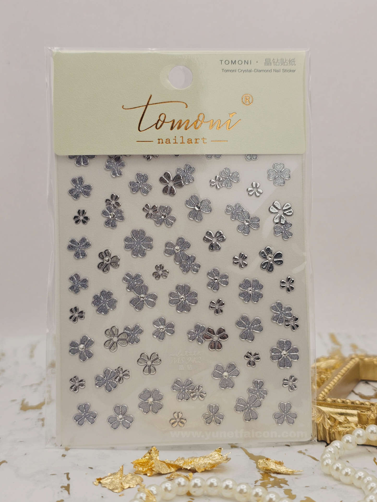 Tomoni Stickers Nail Flowers-Spring