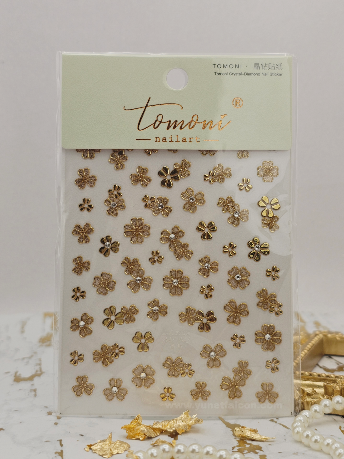 Tomoni Stickers Nail Flowers-Spring