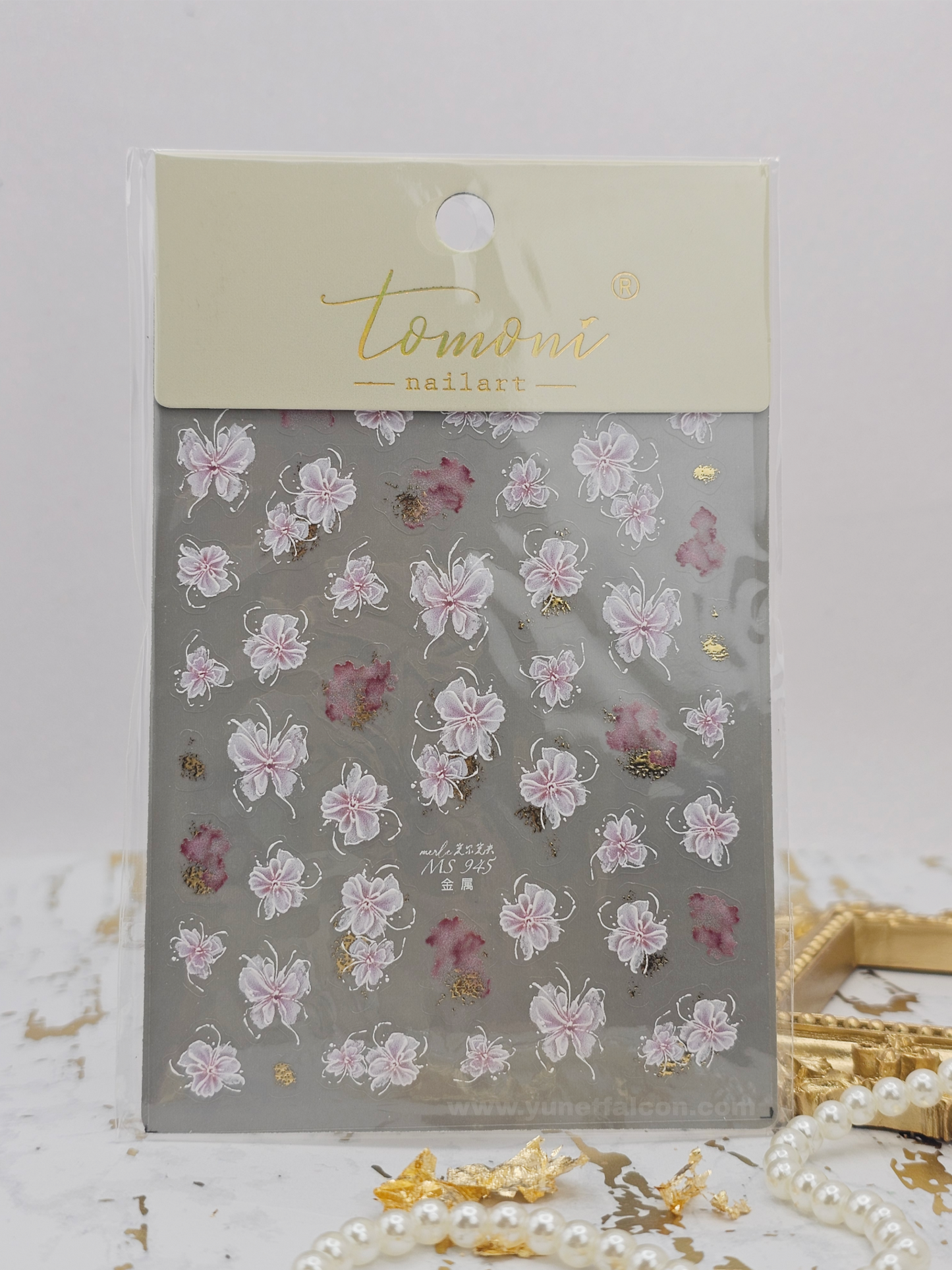 Tomoni Stickers Nail Flowers-Spring
