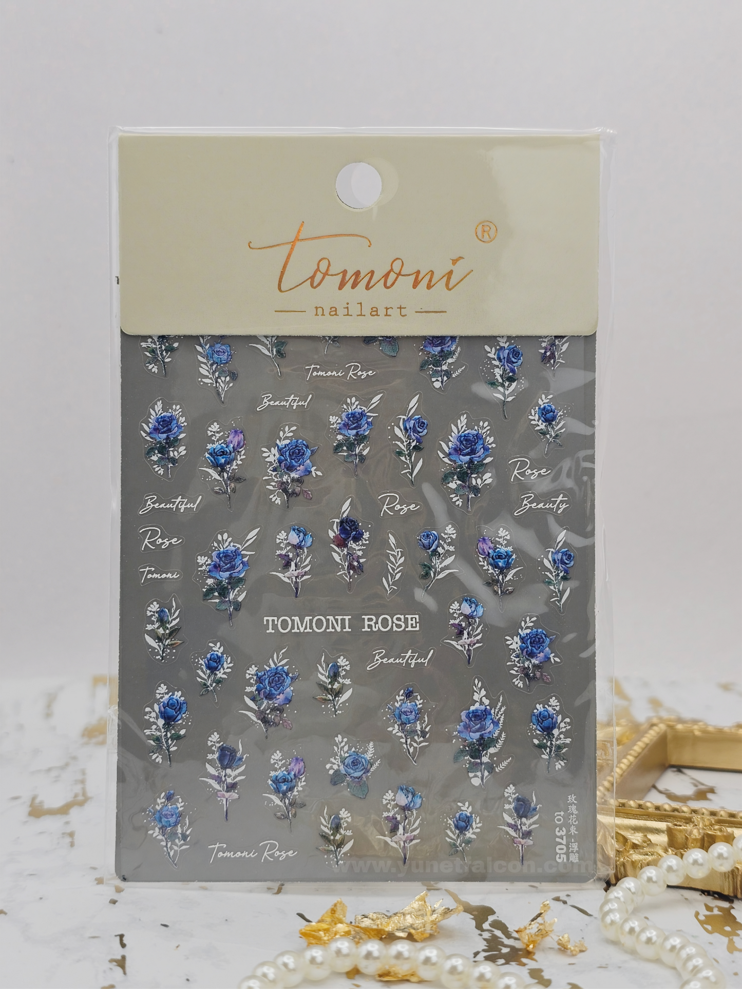 Tomoni Stickers Nail Flowers-Spring