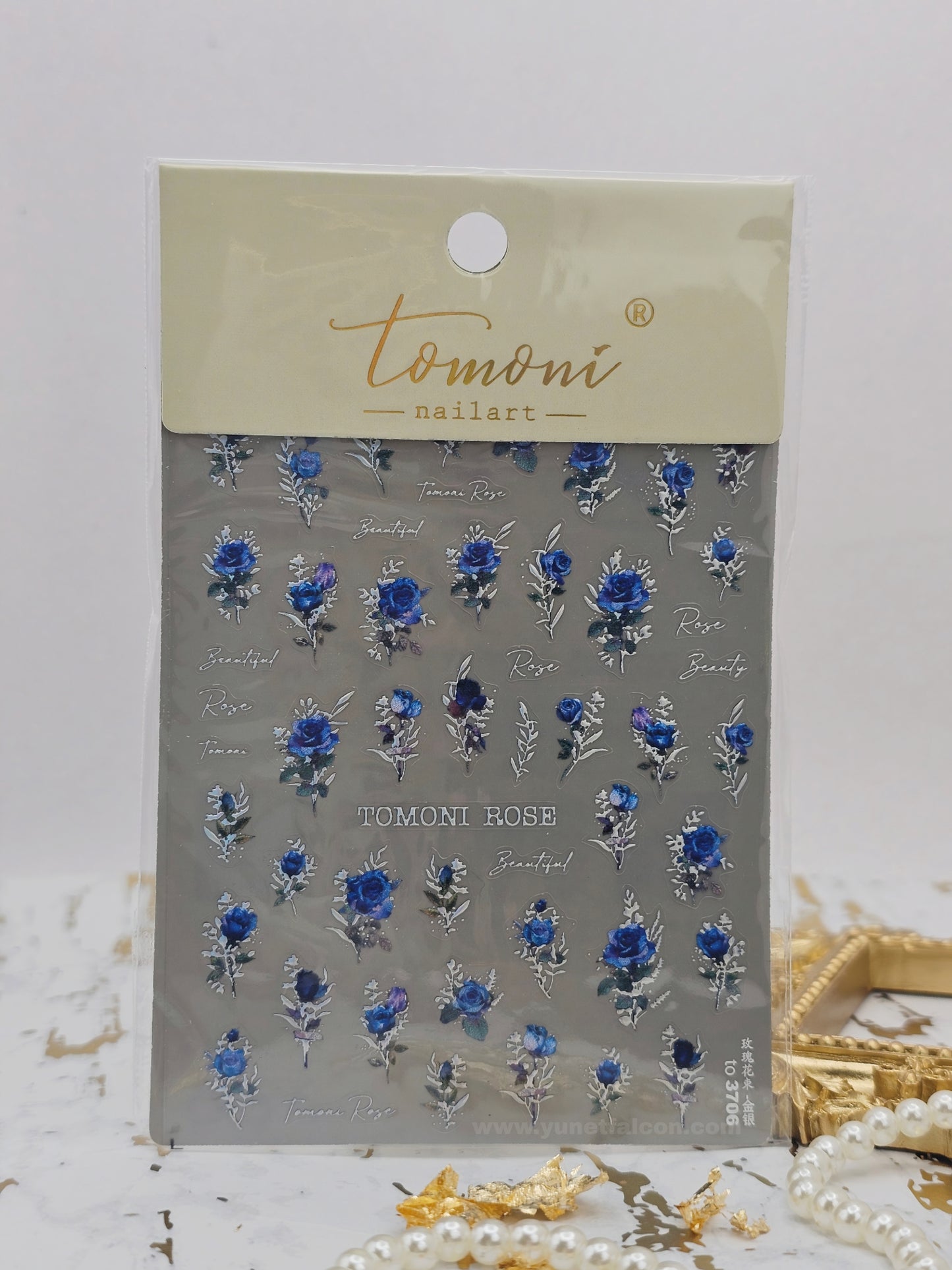 Tomoni Stickers Nail Flowers-Spring