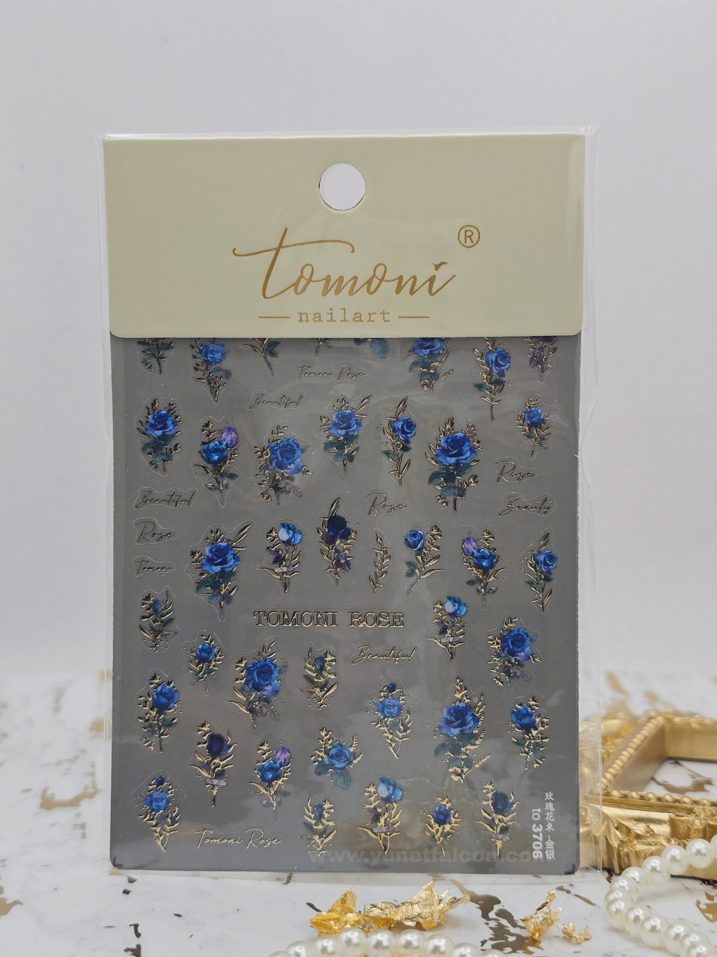 Tomoni Stickers Nail Flowers-Spring