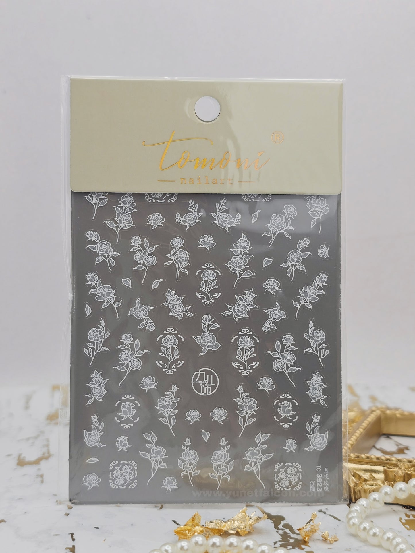 Tomoni Stickers Nail Flowers-Spring