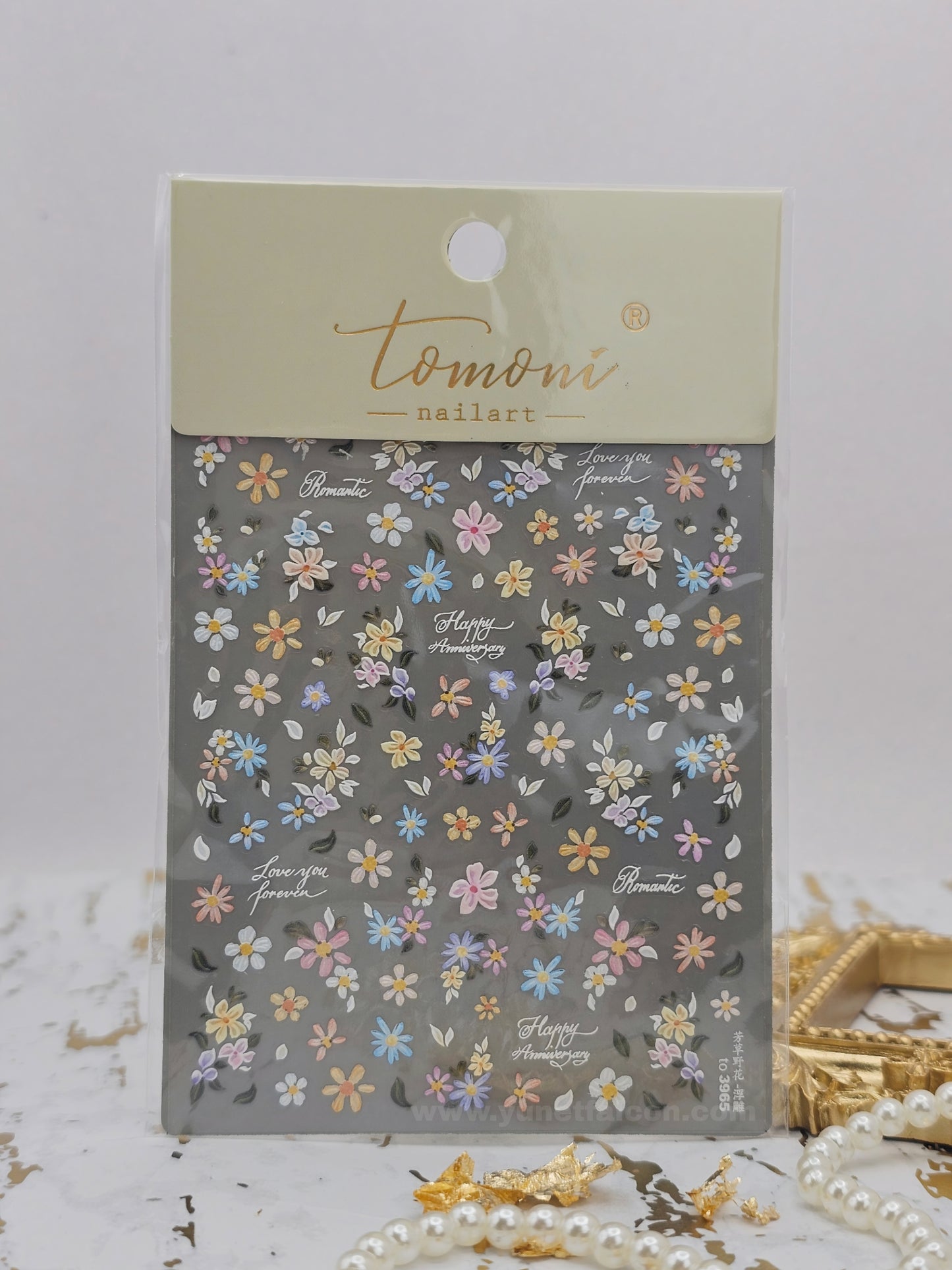 Tomoni Stickers Nail Flowers-Spring