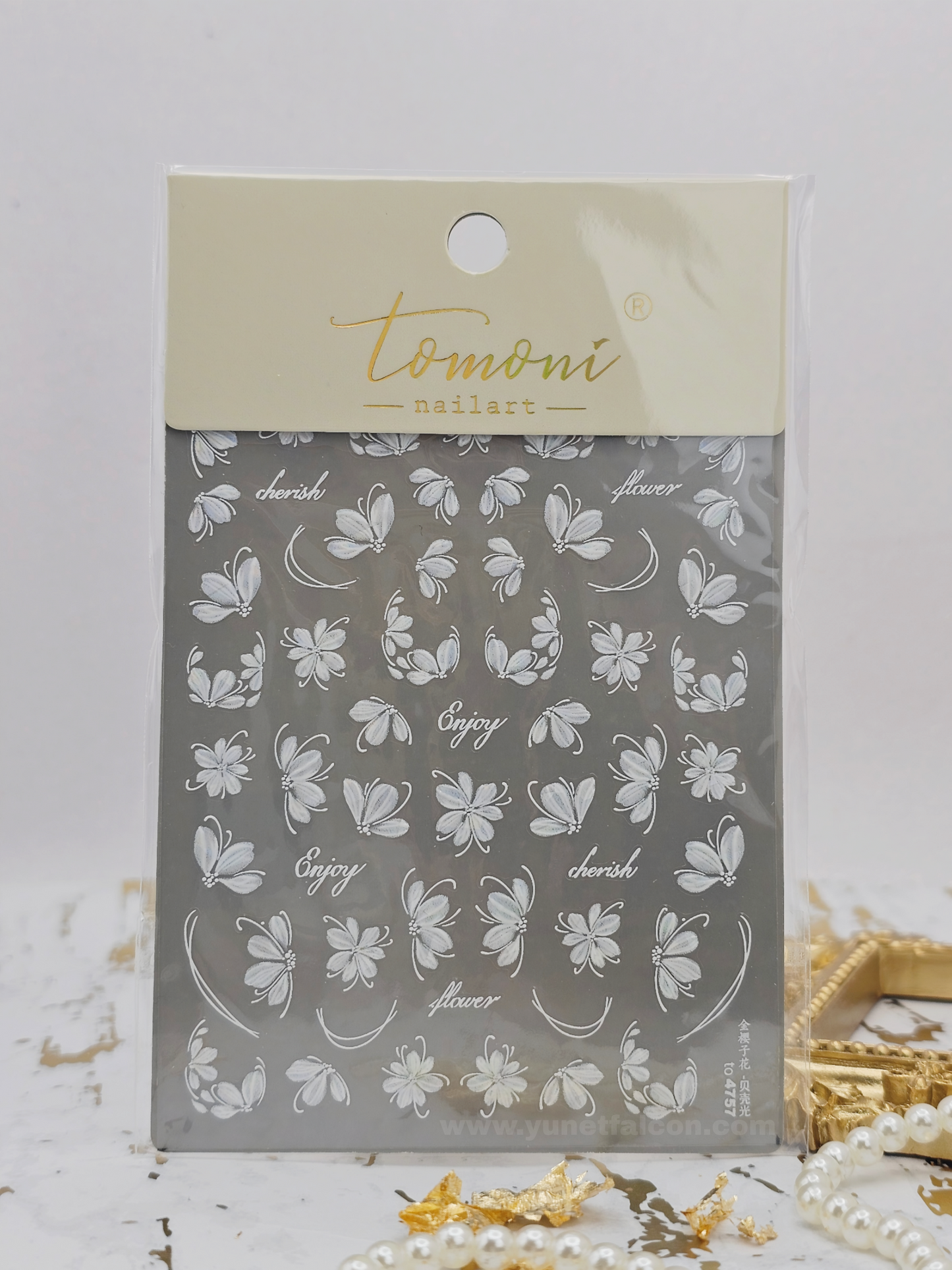 Tomoni Stickers Nail Flowers-Spring