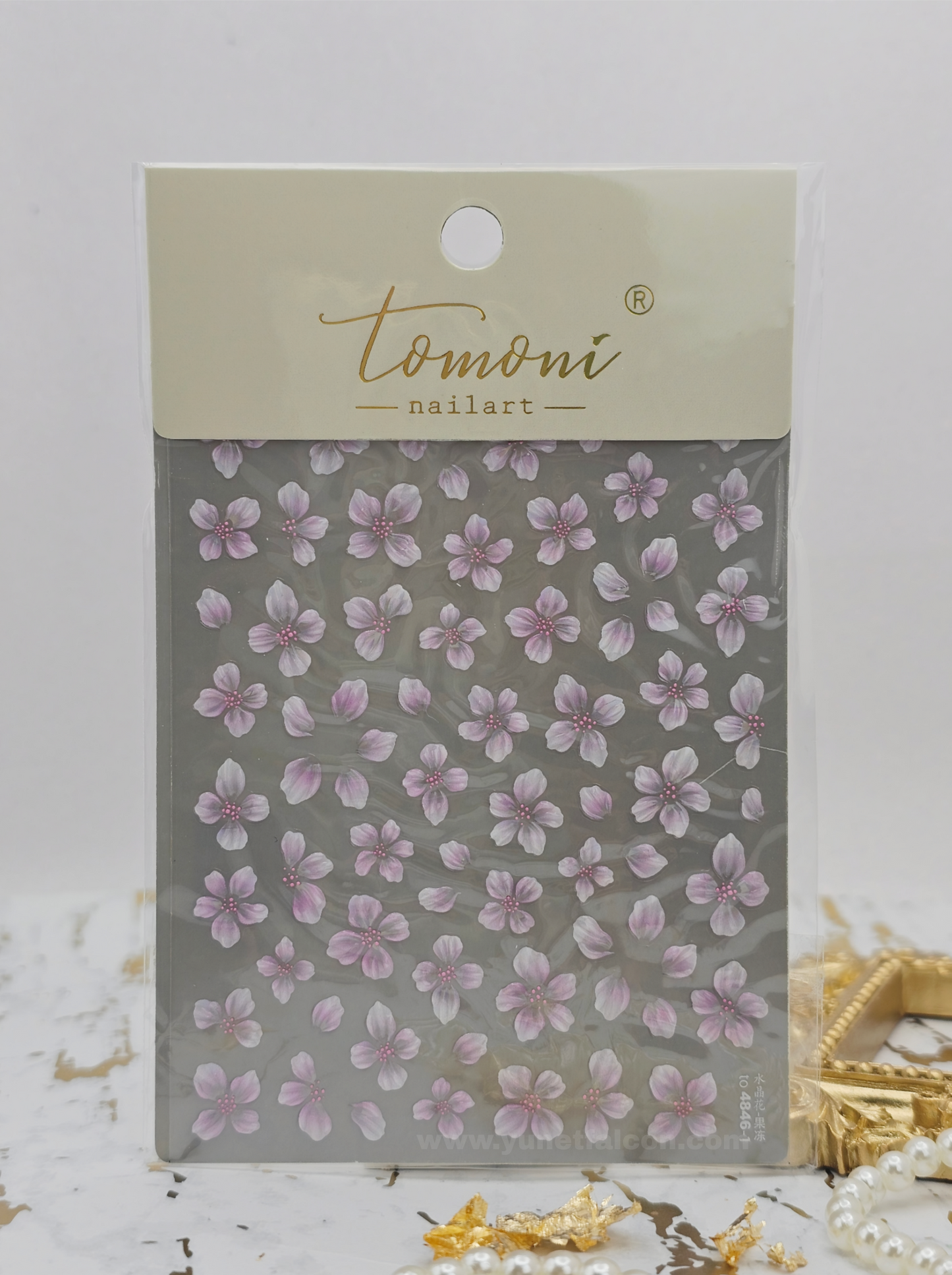 Tomoni Stickers Nail Flowers-Spring