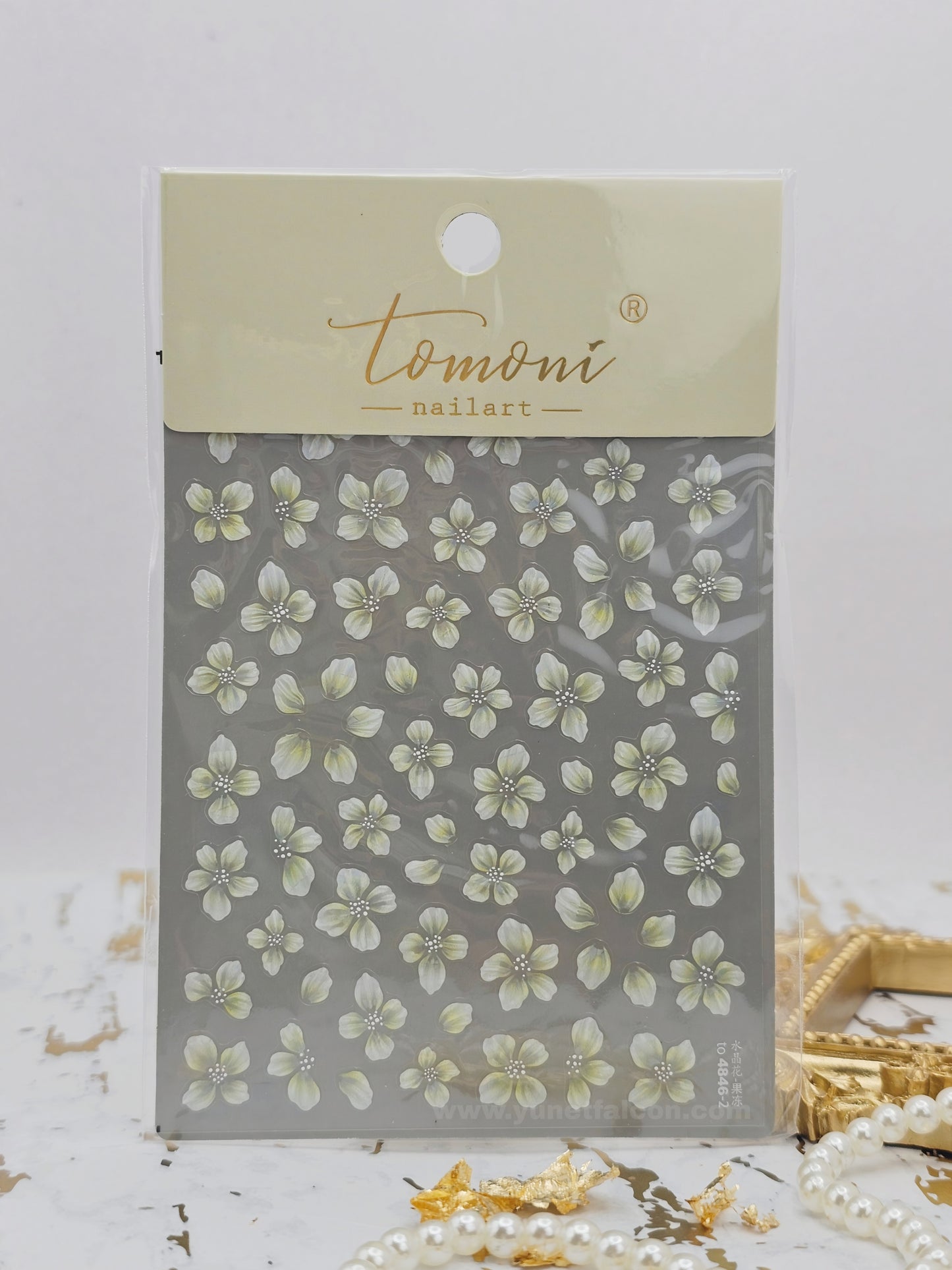 Tomoni Stickers Nail Flowers-Spring