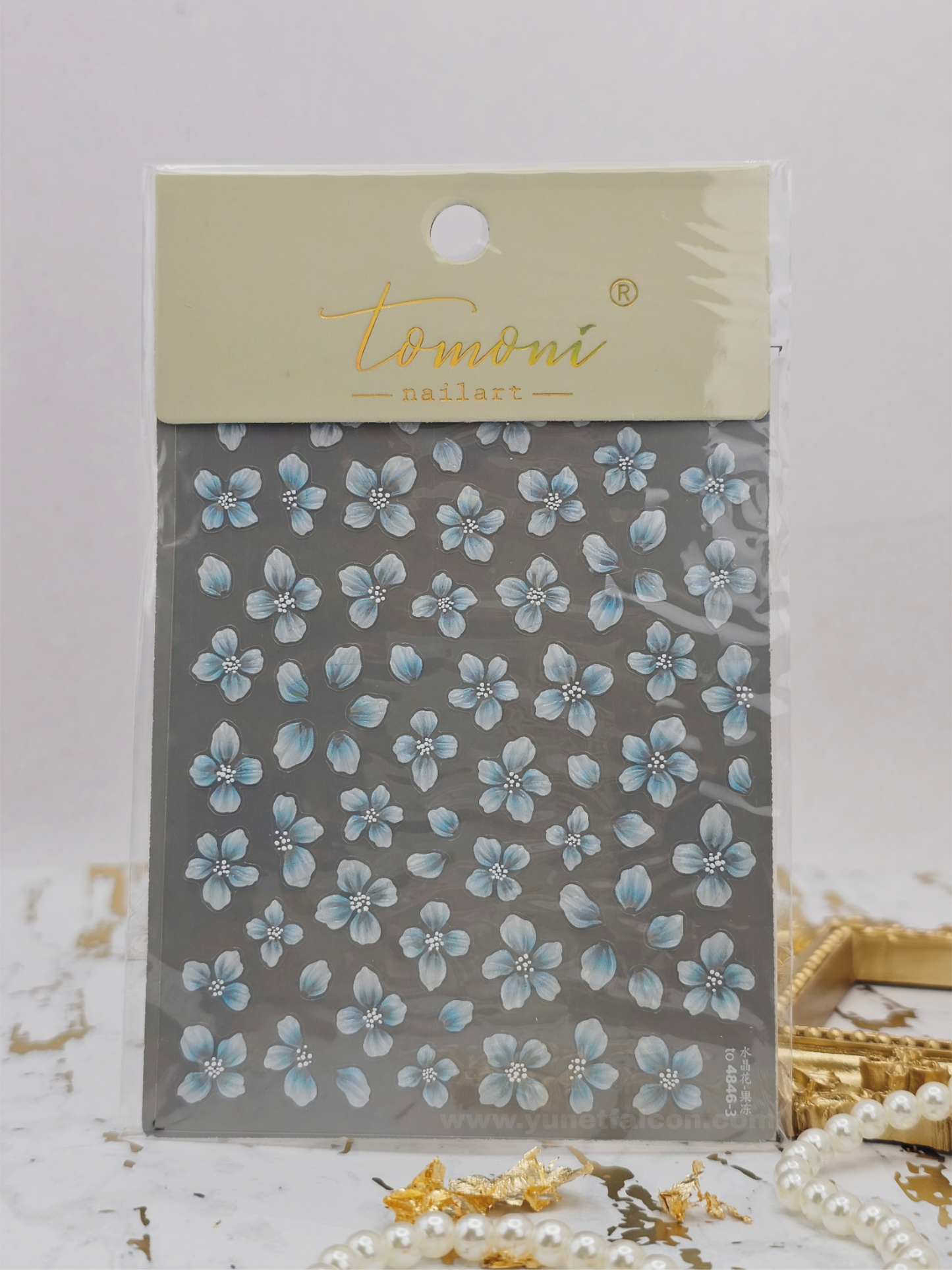 Tomoni Stickers Nail Flowers-Spring
