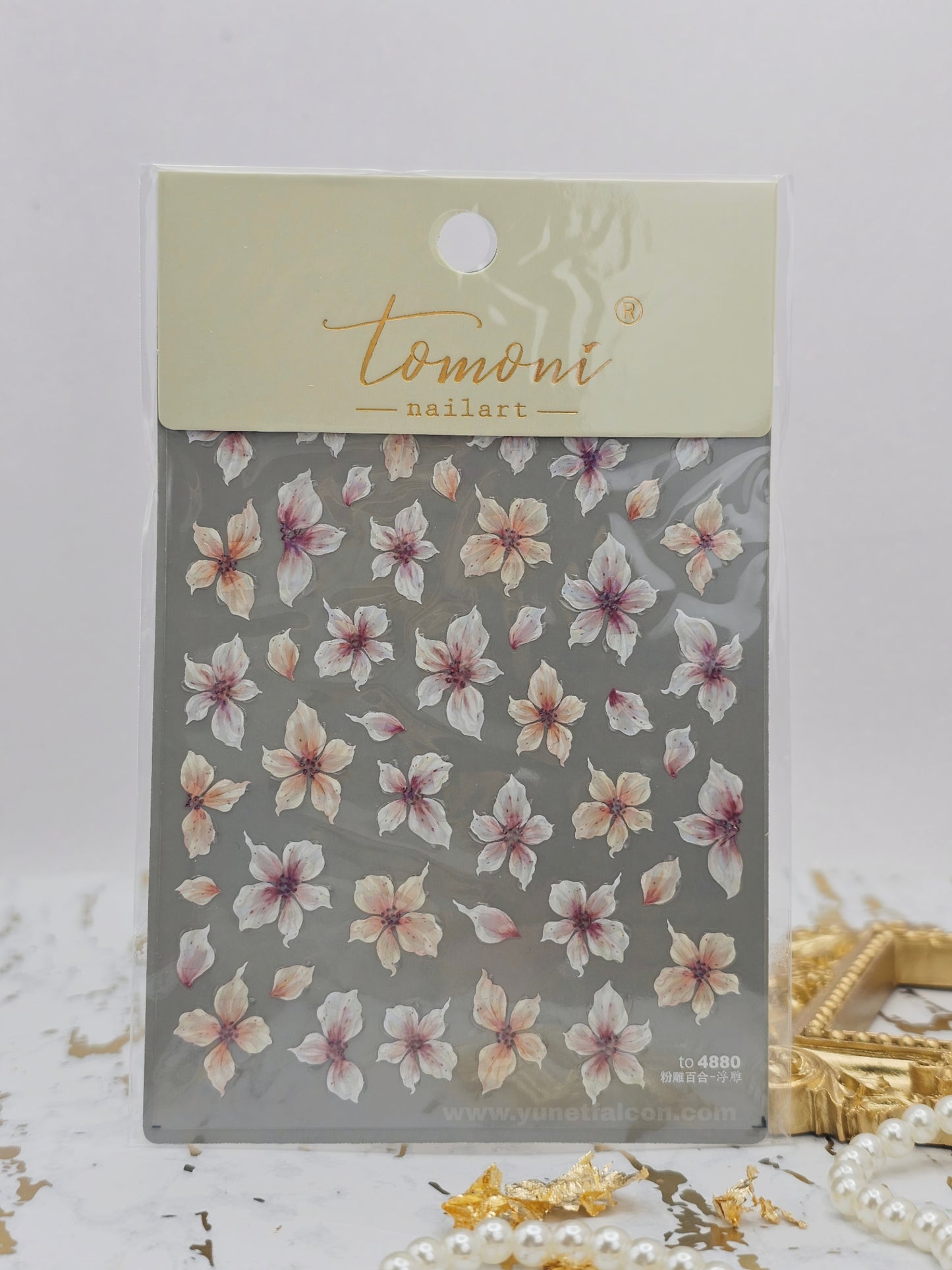 Tomoni Stickers Nail Flowers-Spring