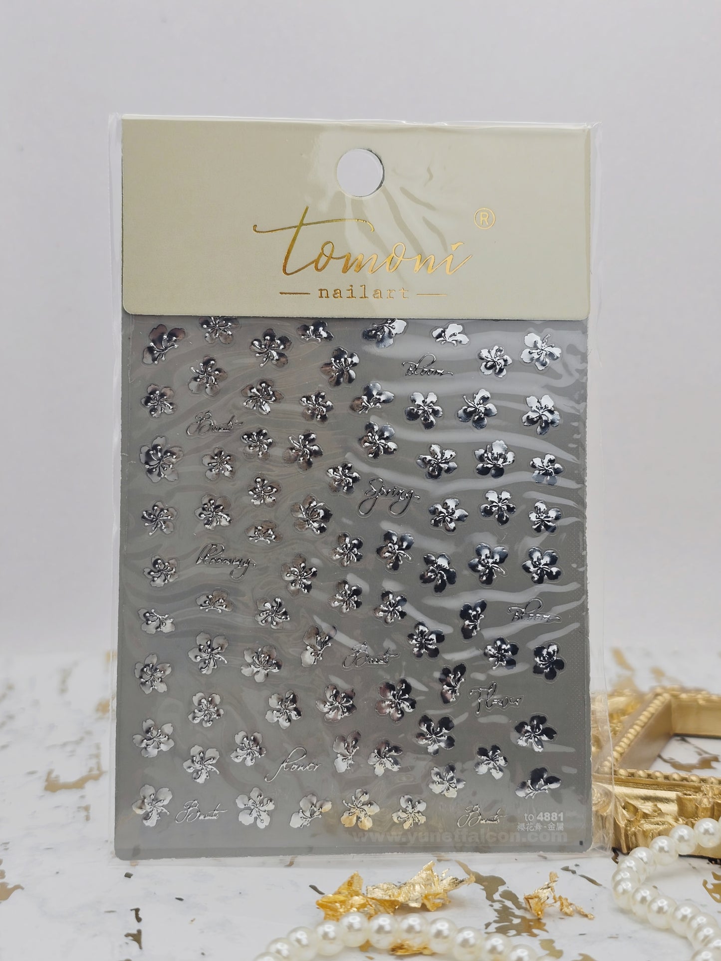 Tomoni Stickers Nail Flowers-Spring