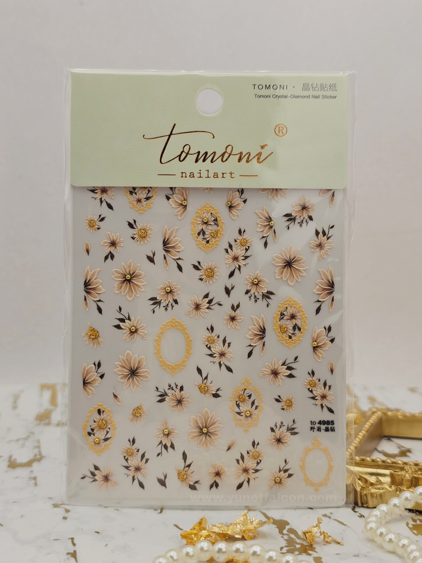 Tomoni Stickers Nail Flowers-Spring