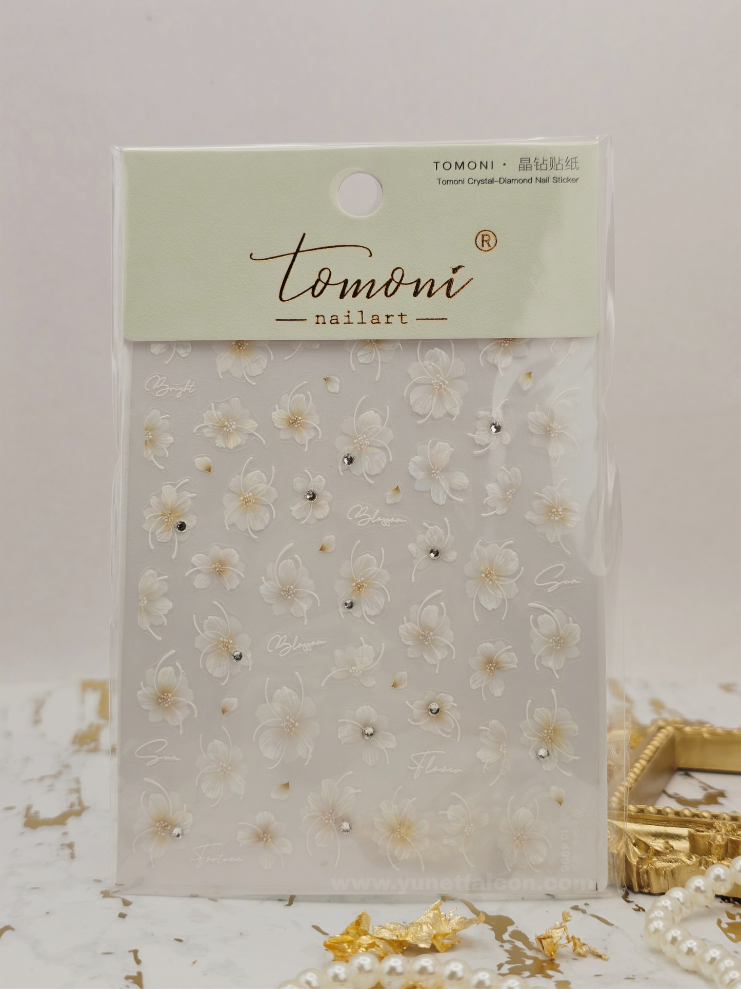 Tomoni Stickers Nail Flowers-Spring