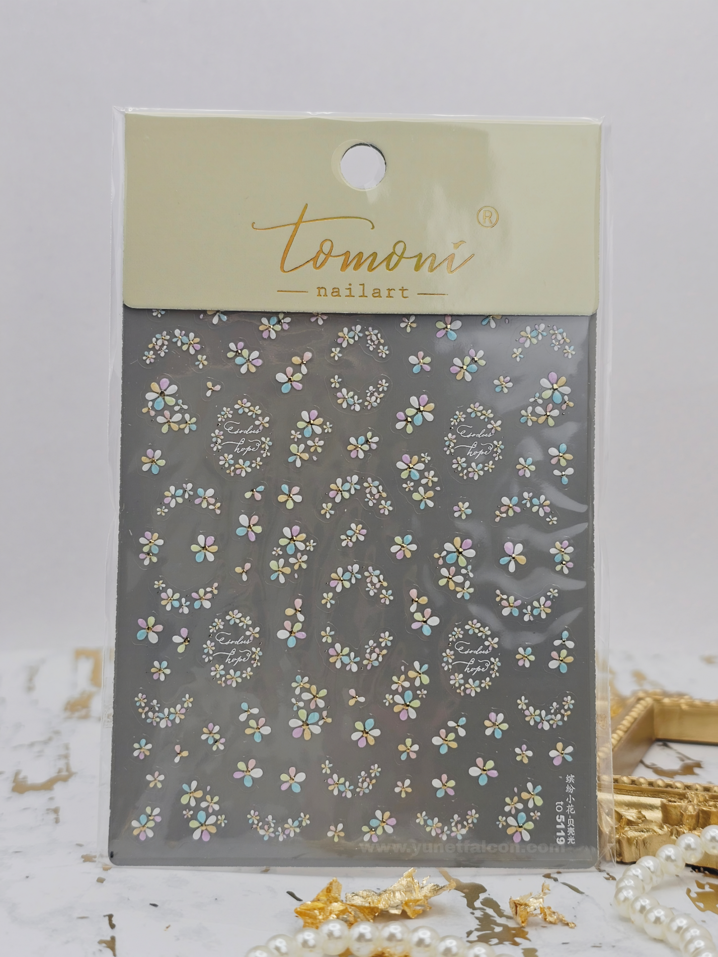Tomoni Stickers Nail Flowers-Spring