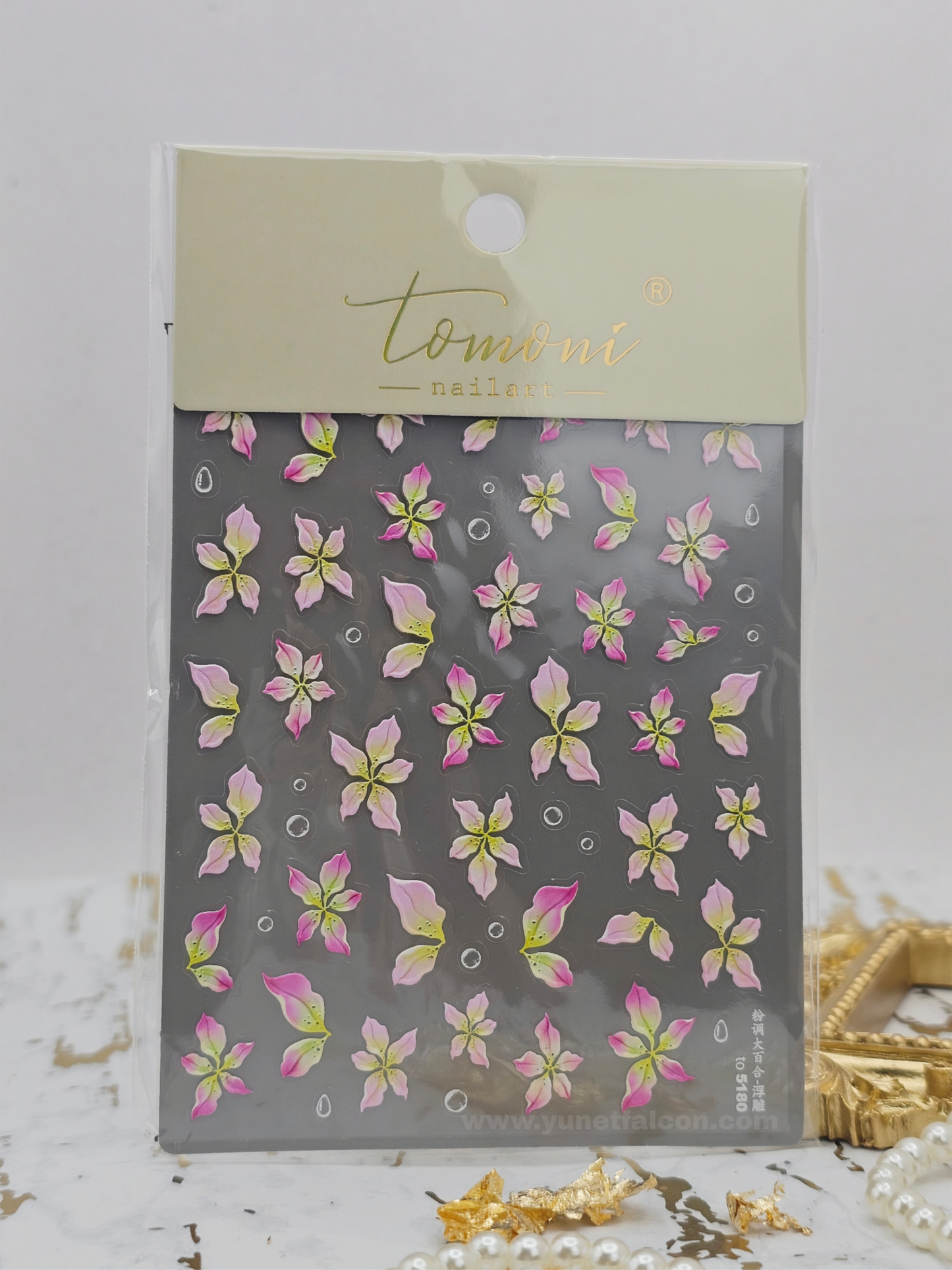 Tomoni Stickers Nail Flowers-Spring
