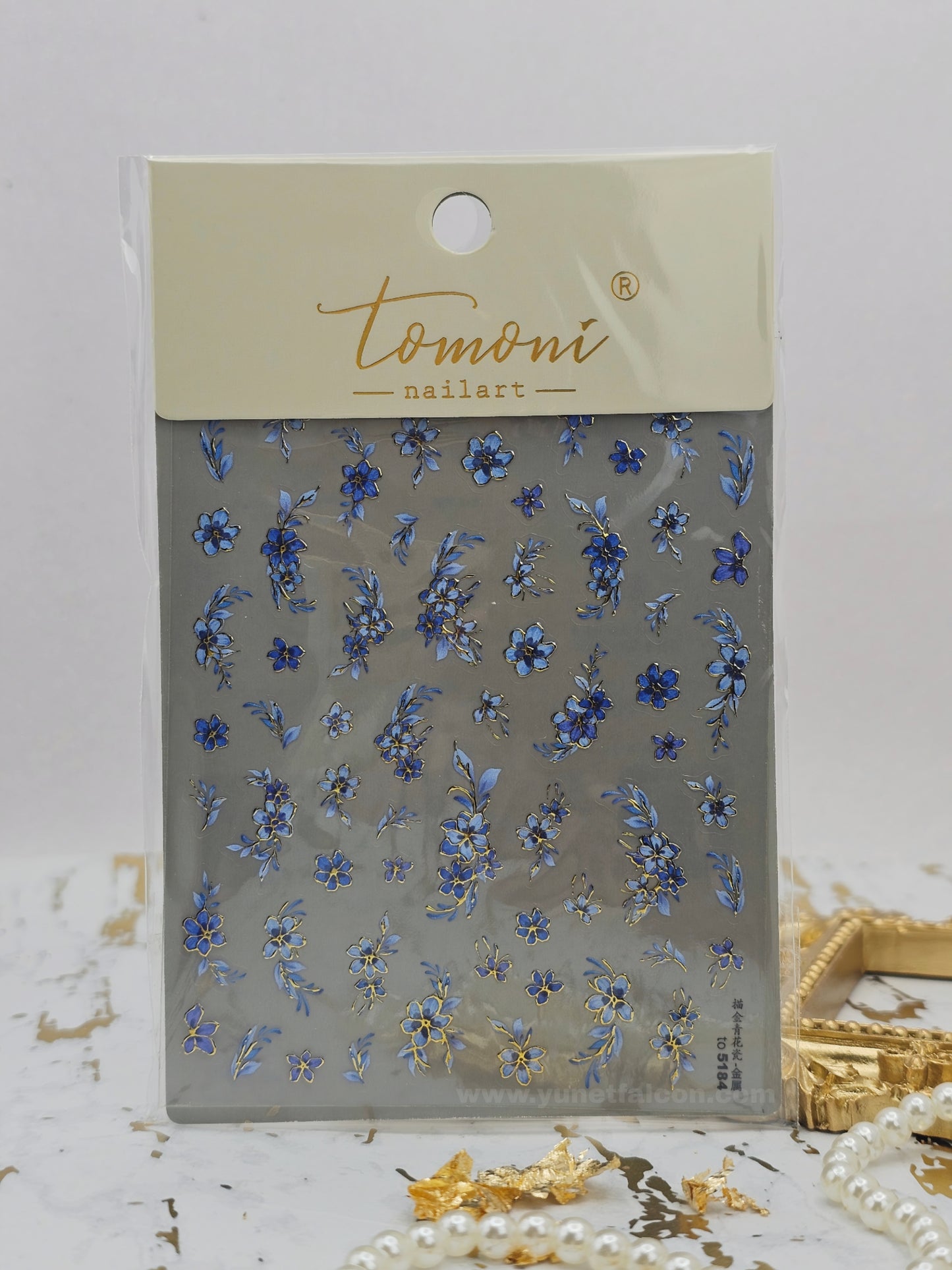 Tomoni Stickers Nail Flowers-Spring