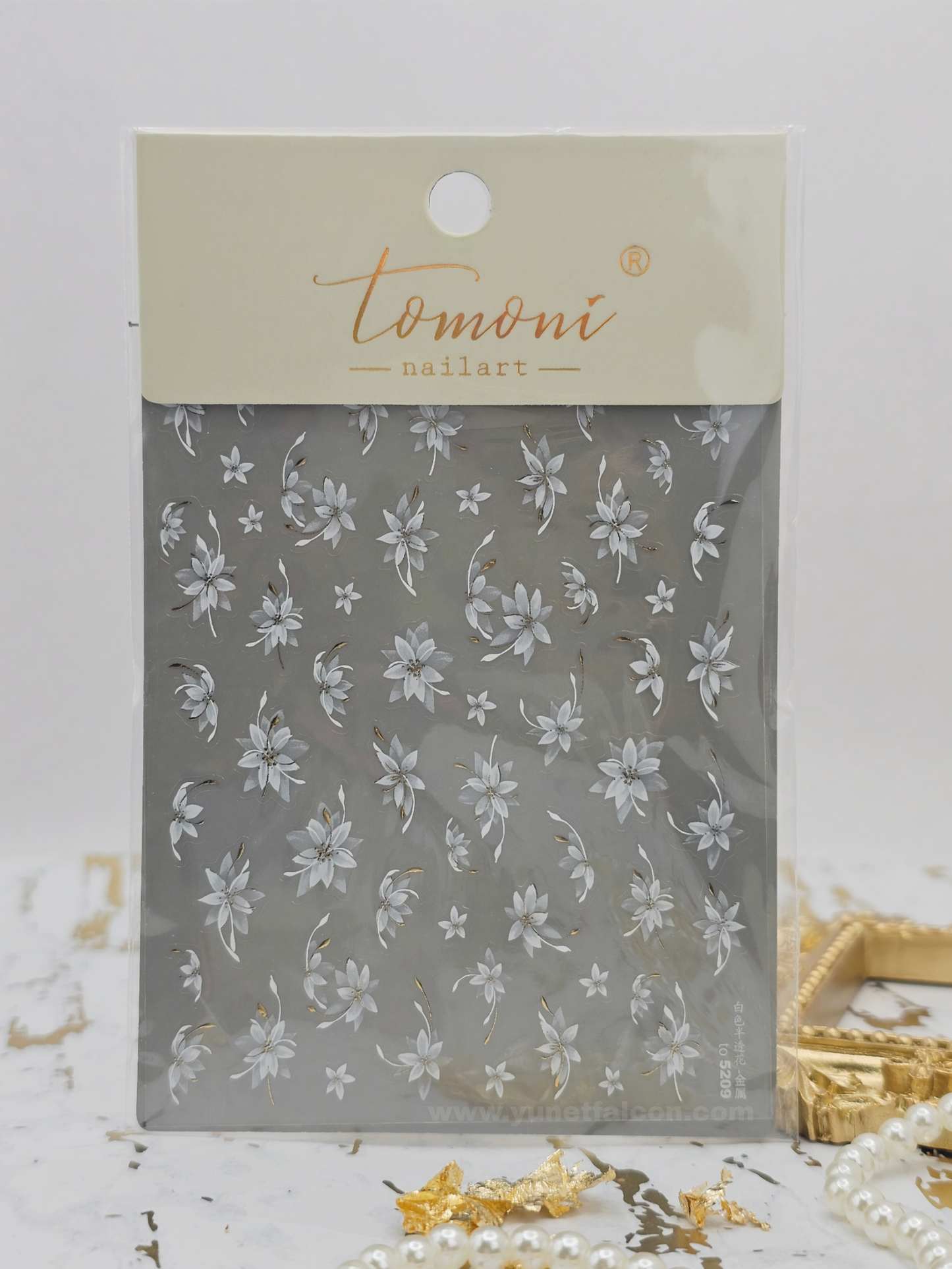 Tomoni Stickers Nail Flowers-Spring