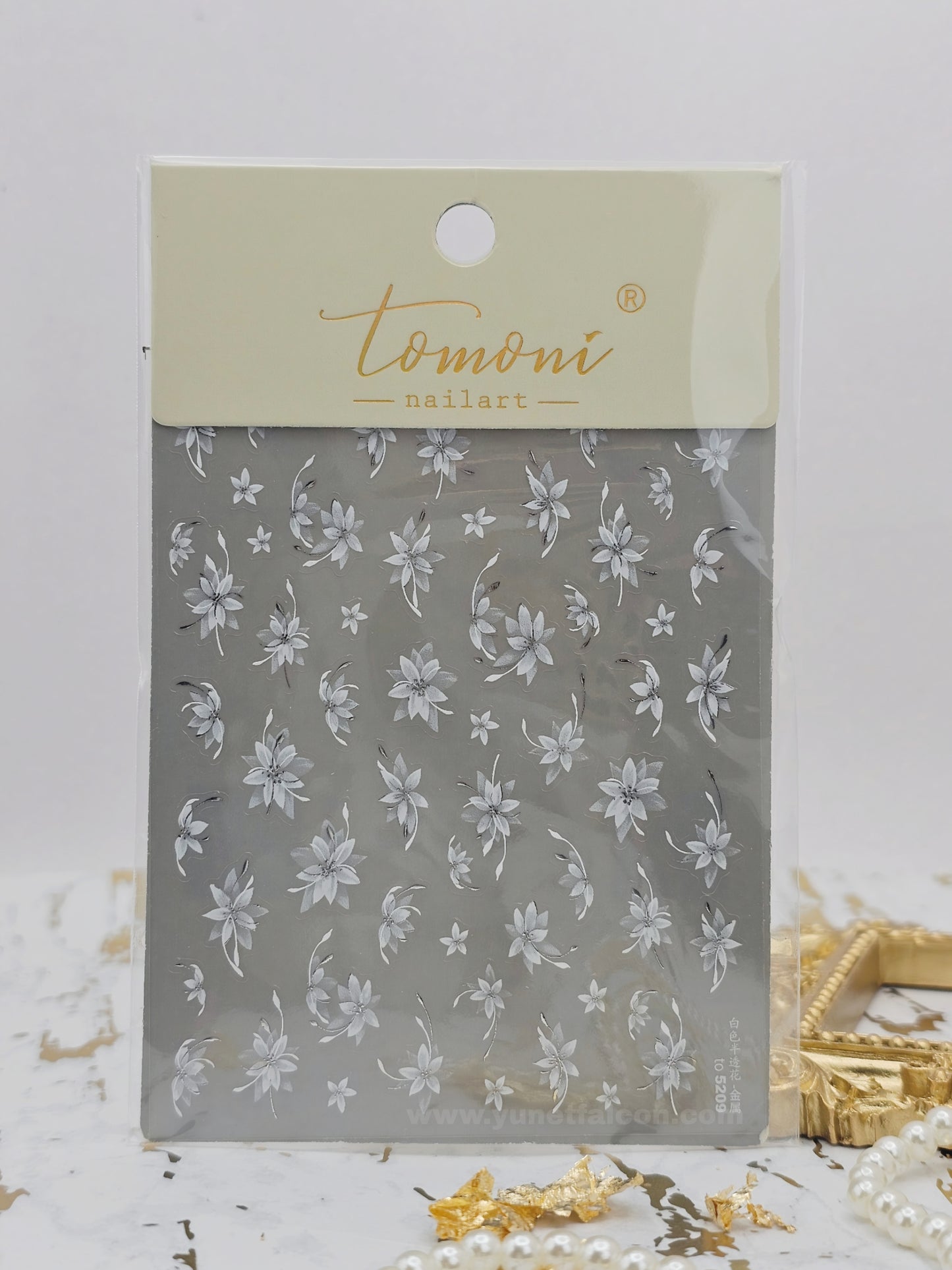 Tomoni Stickers Nail Flowers-Spring