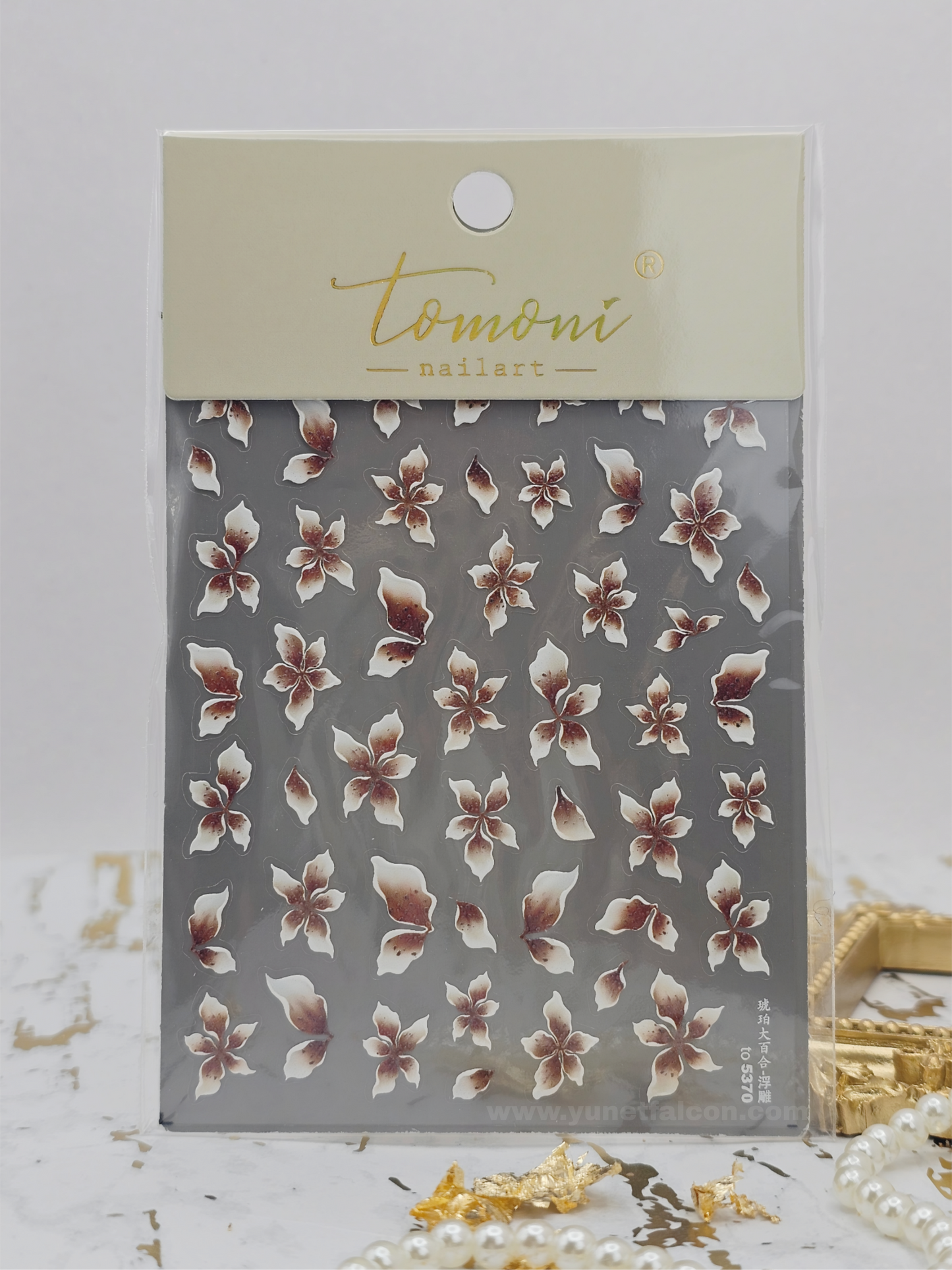 Tomoni Stickers Nail Flowers-Spring