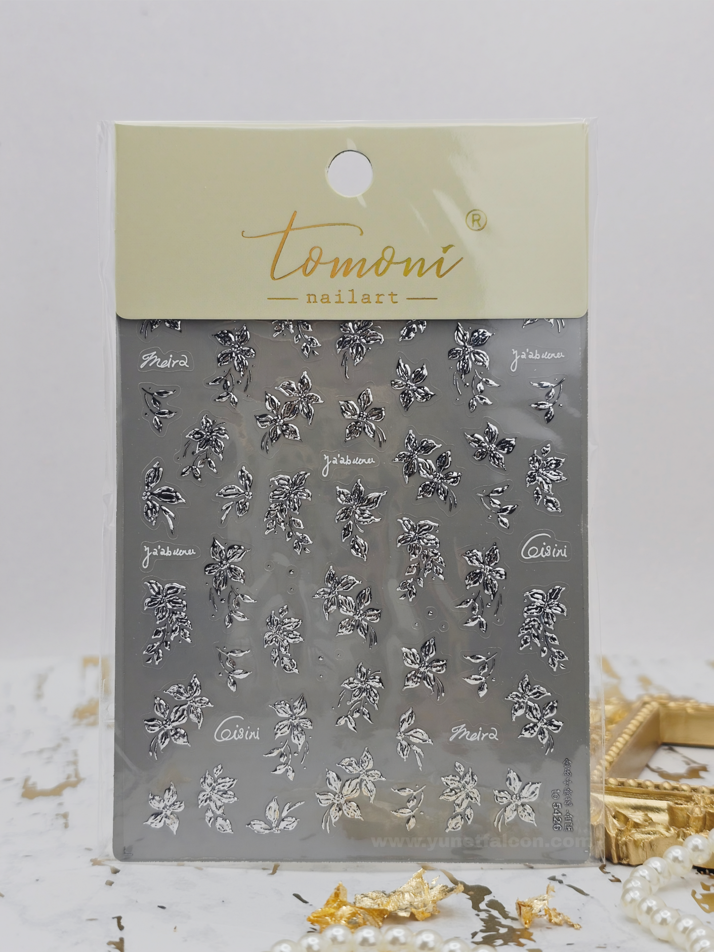 Tomoni Stickers Nail Flowers-Spring
