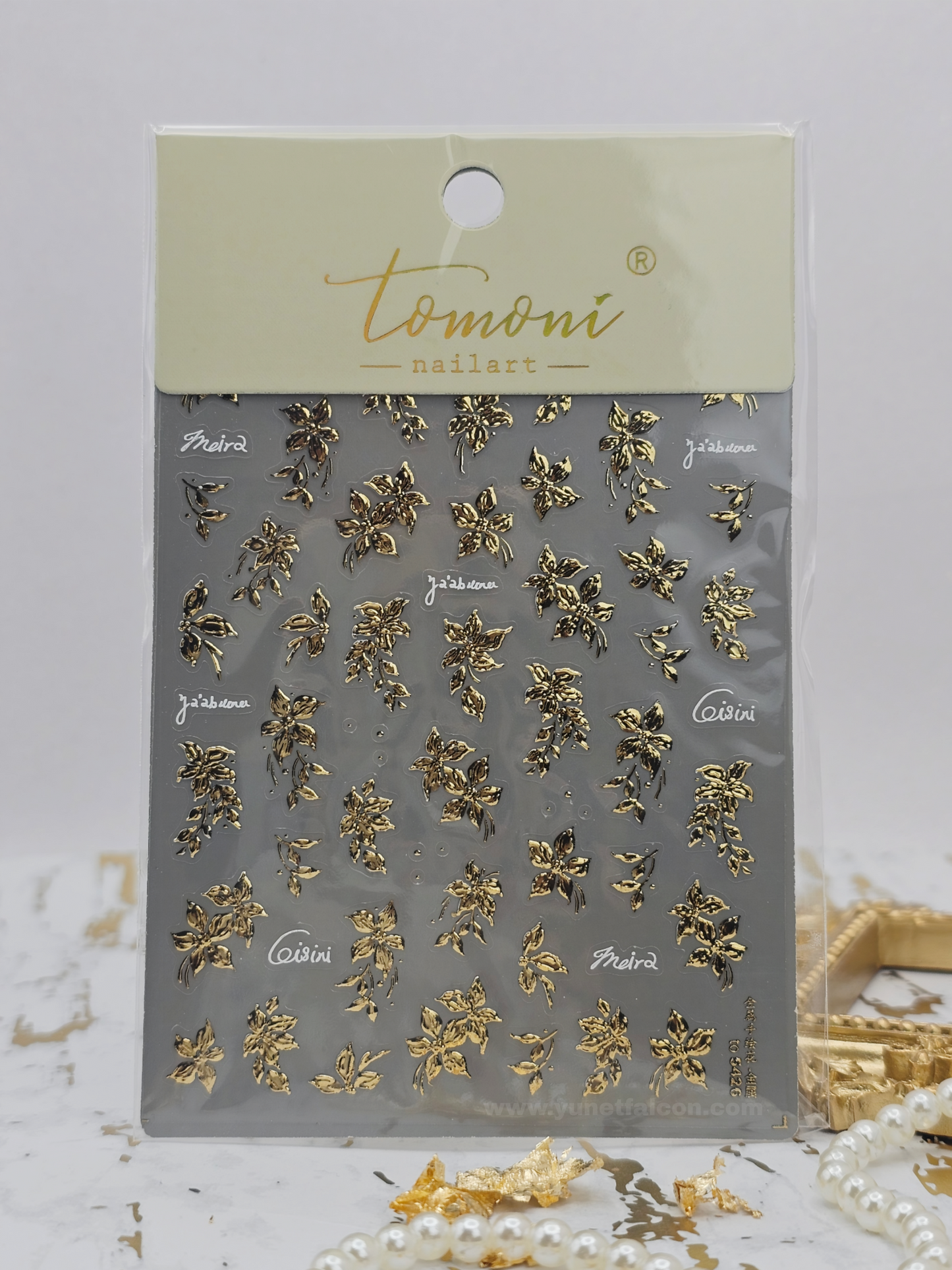 Tomoni Stickers Nail Flowers-Spring